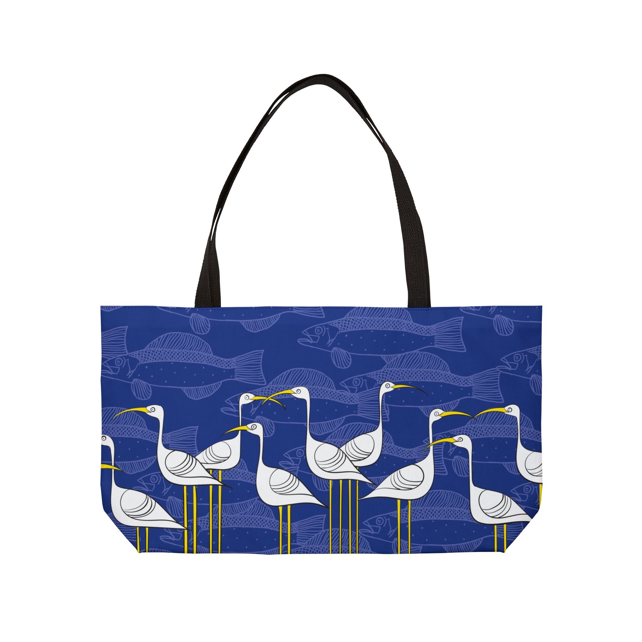 Ibis and Fish by Elisabeth Maurland - Weekender Tote