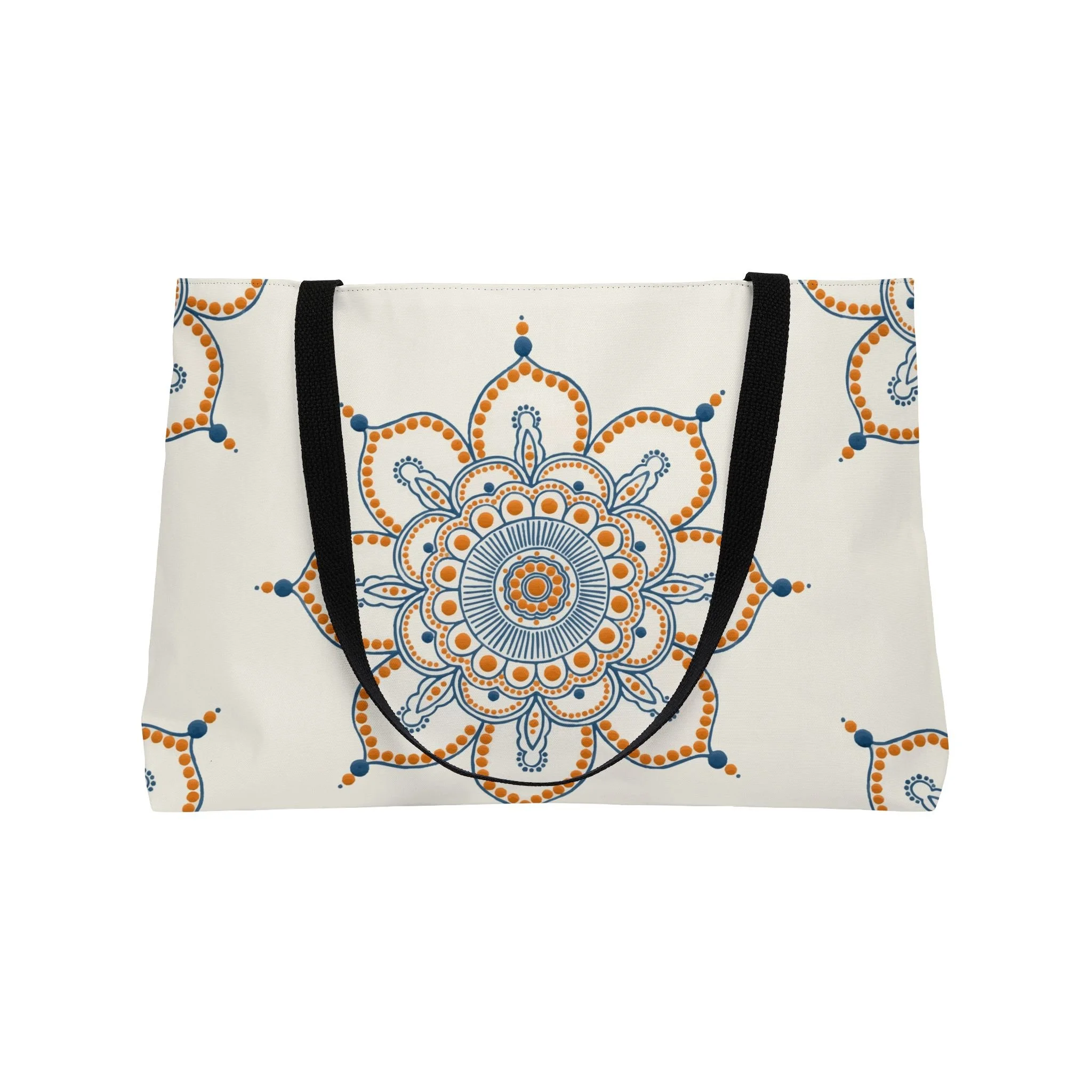 Orange Mandala by Erin Witters - Weekender Tote Front Open.png