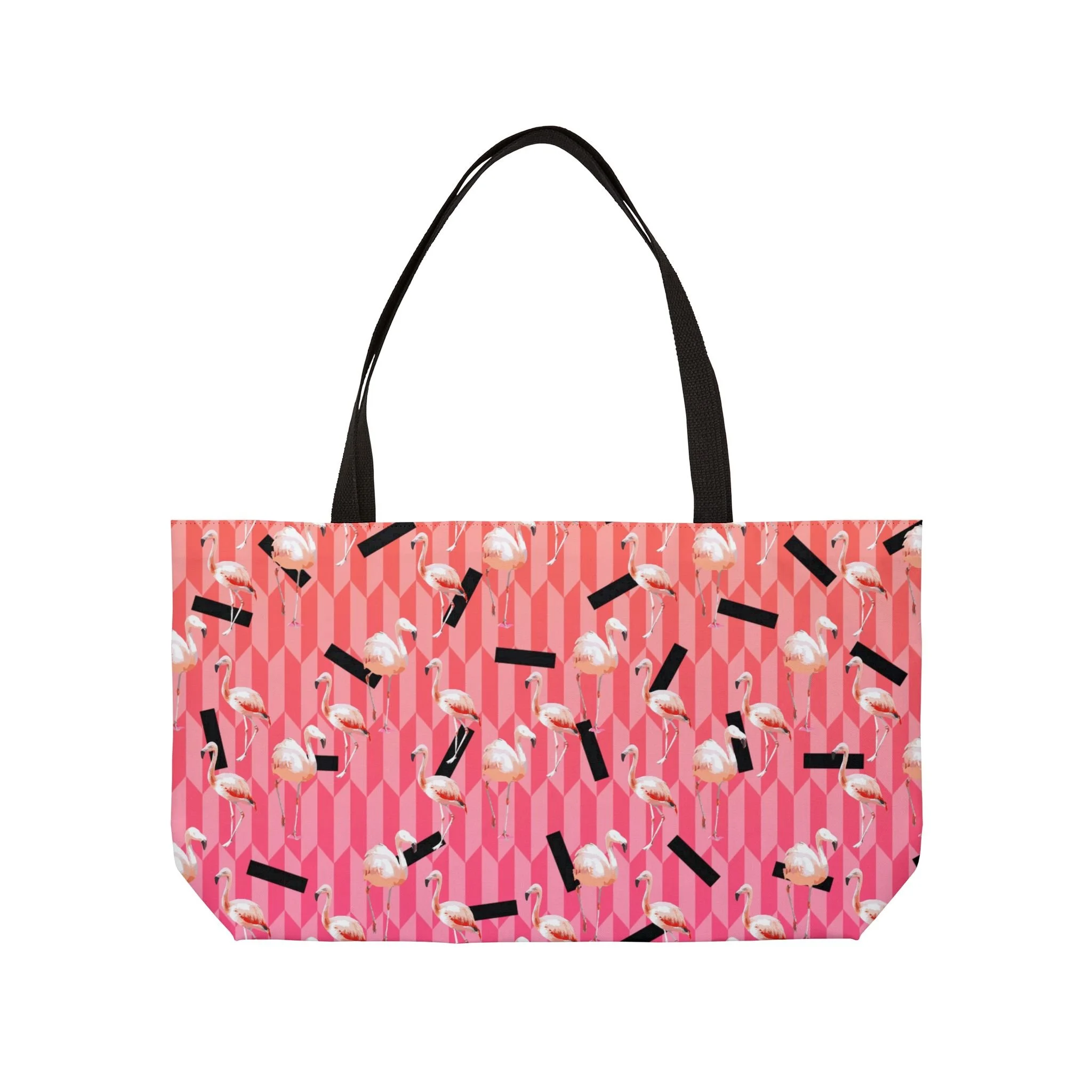 Candy Flamingos - Weekender Bag Front.png
