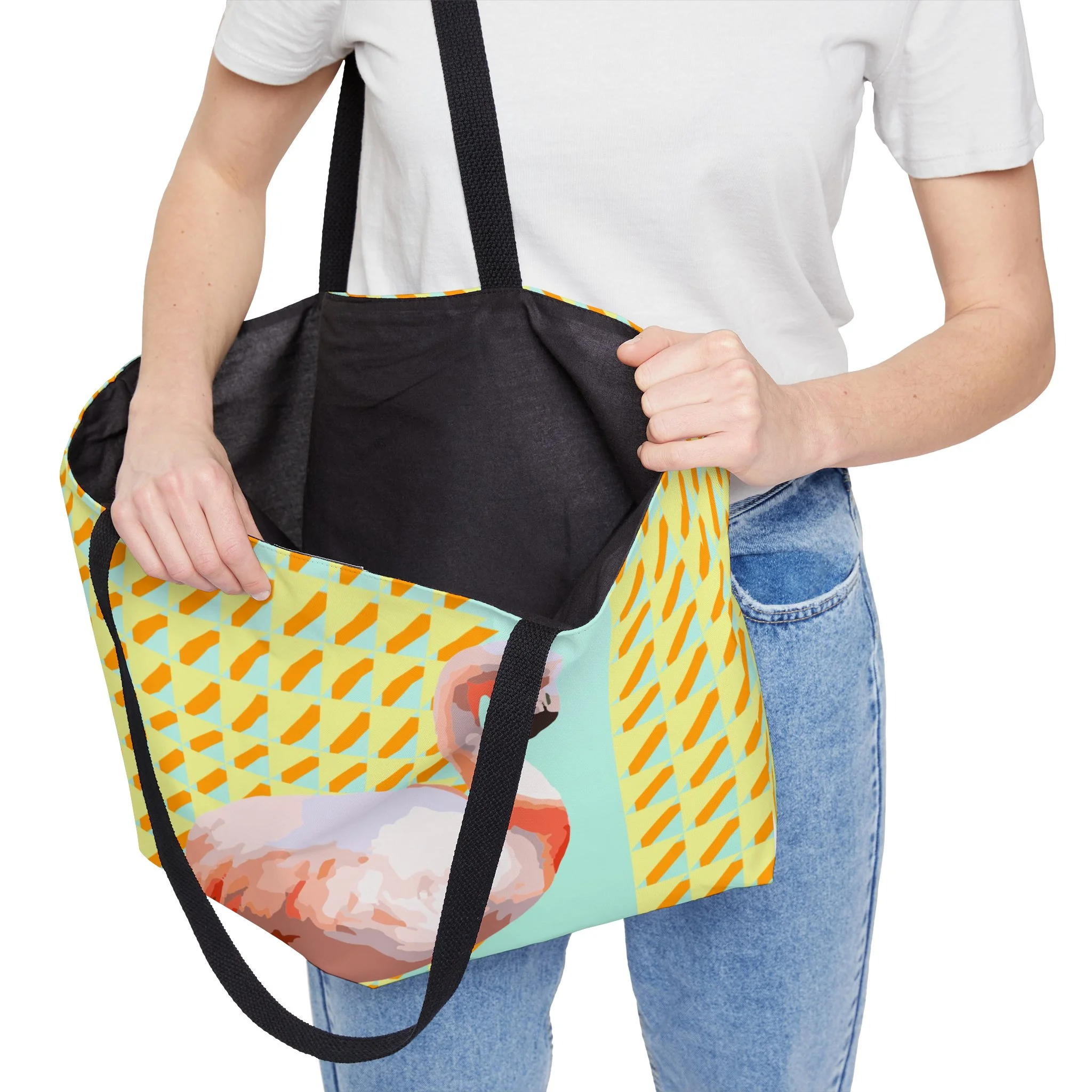 Breeze Flamingo - Weekender Bag Context 3.png