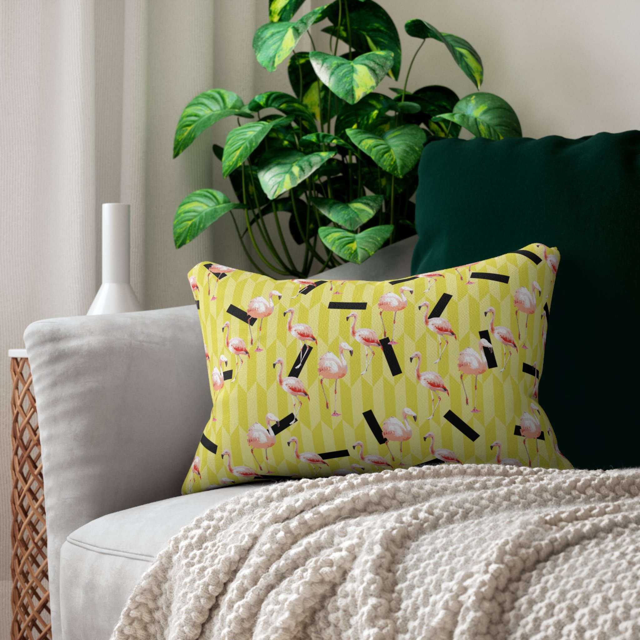Lemon Flamingos - Lumbar Pillow on Couch.png