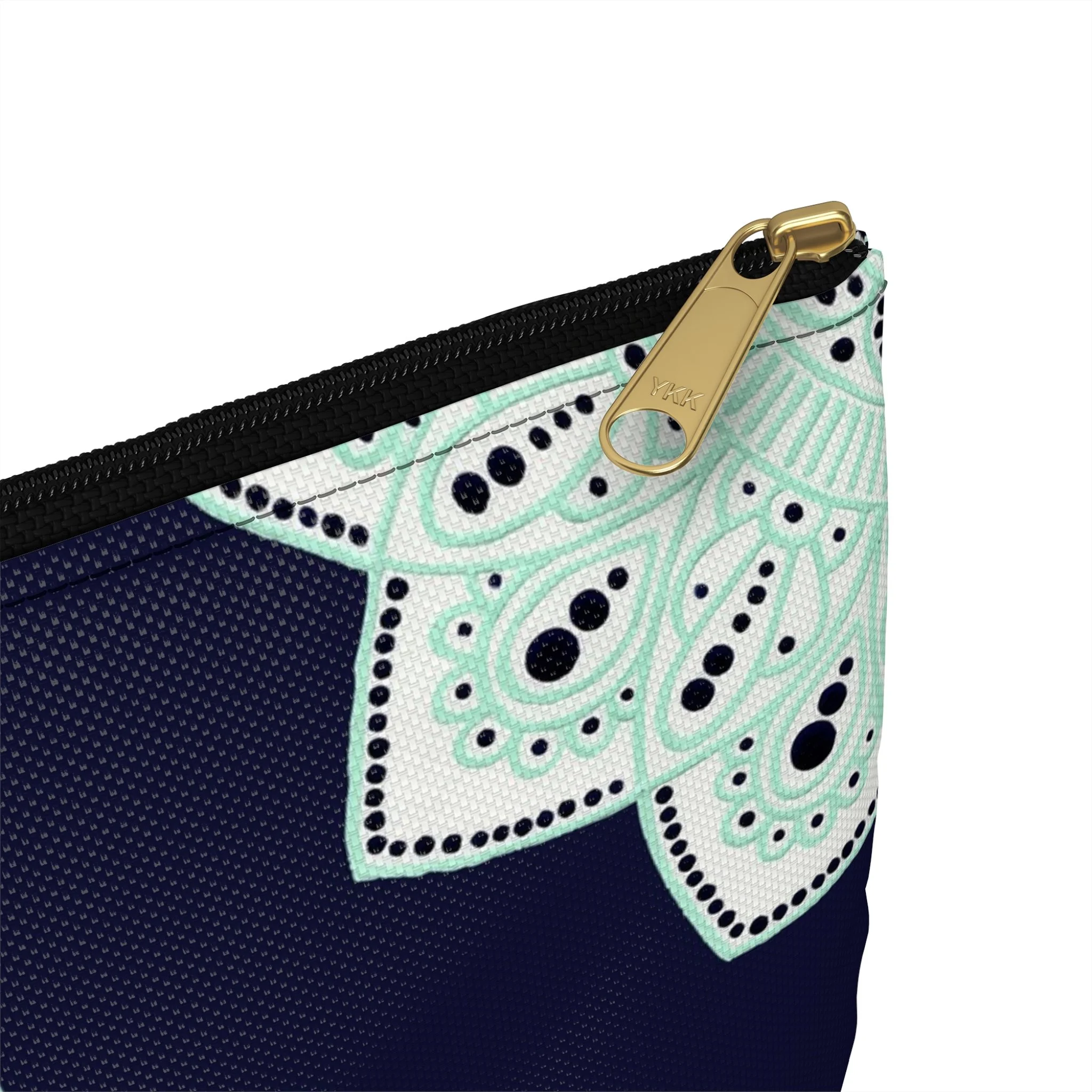Seafoam Mandala by Erin Witters - Carry-All Pouch Large Close-Up.png