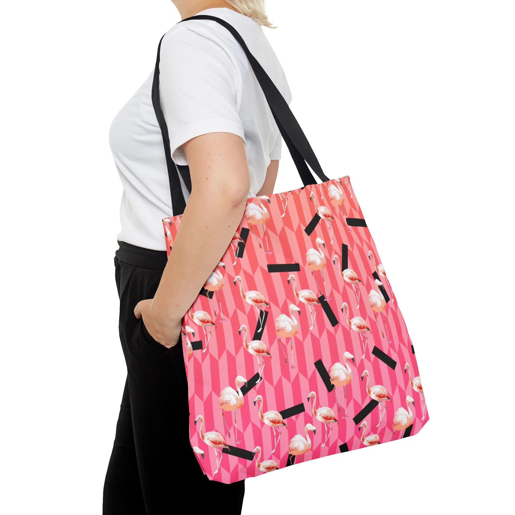 Candy Flamingos - Tote Bag 18x18 Person 2.png