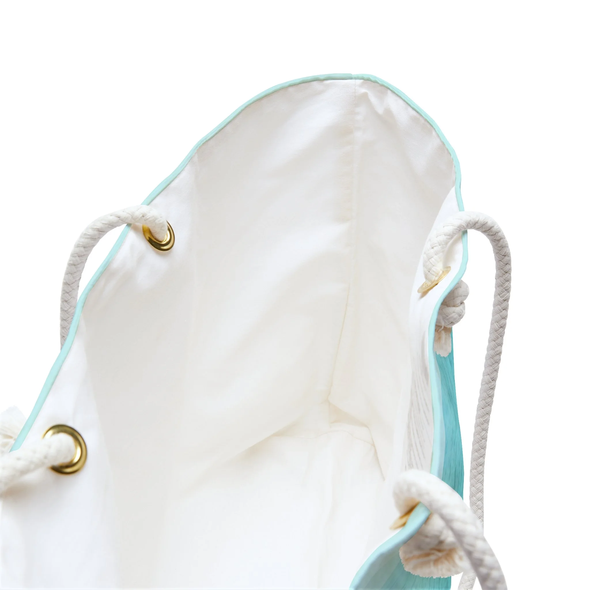 Aquamarine Sea - Weekender Rope Handle Bag Inside.png
