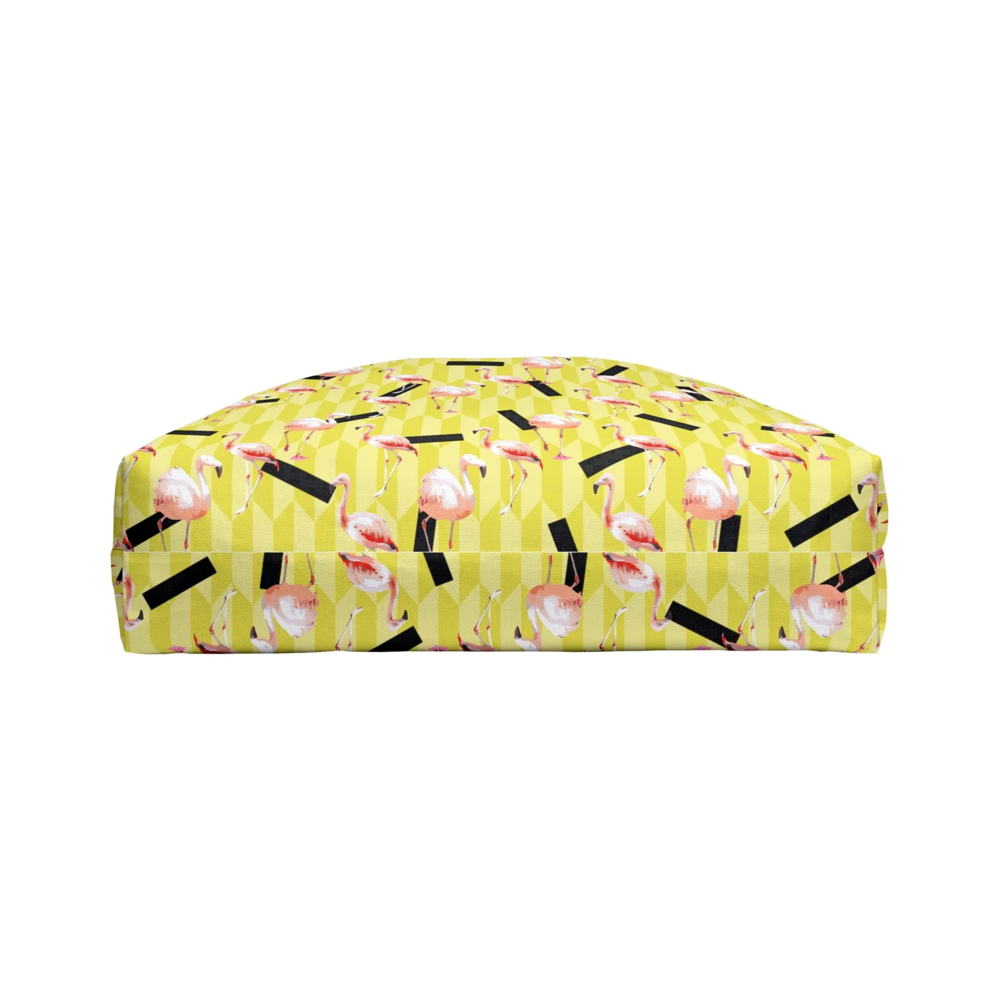 Lemon Flamingos - Weekender Bag Bottom.png