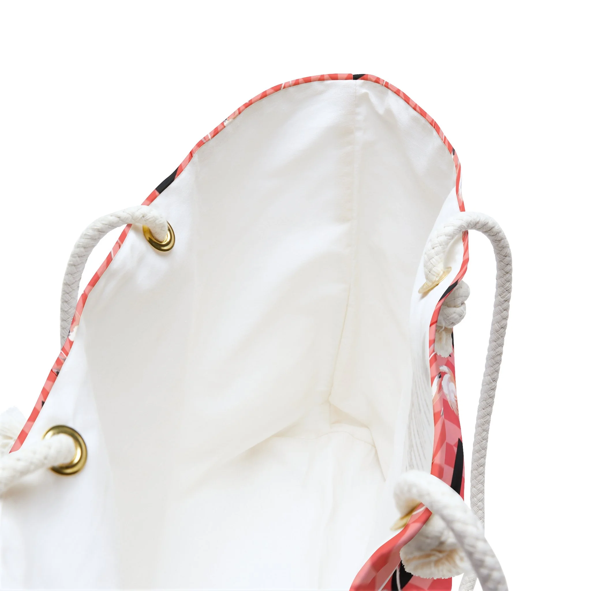 Candy Flamingos - Weekender Rope Handle Bag Inside.png