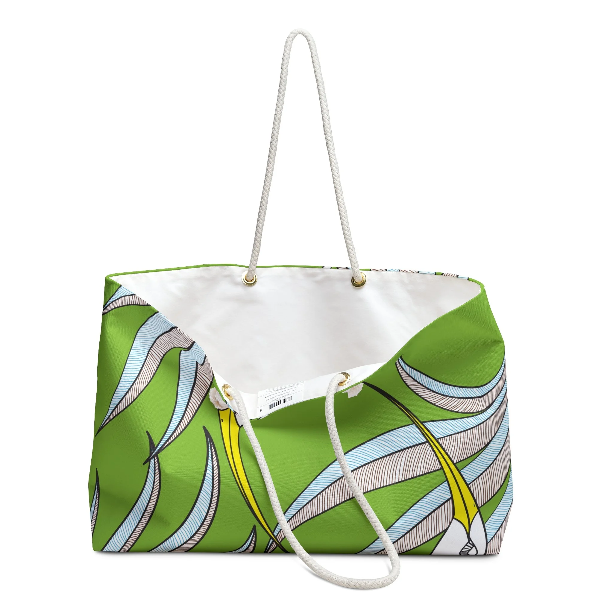 Green Phoenix - Elisabeth Maurland - Weekender Rope Tote Open.png
