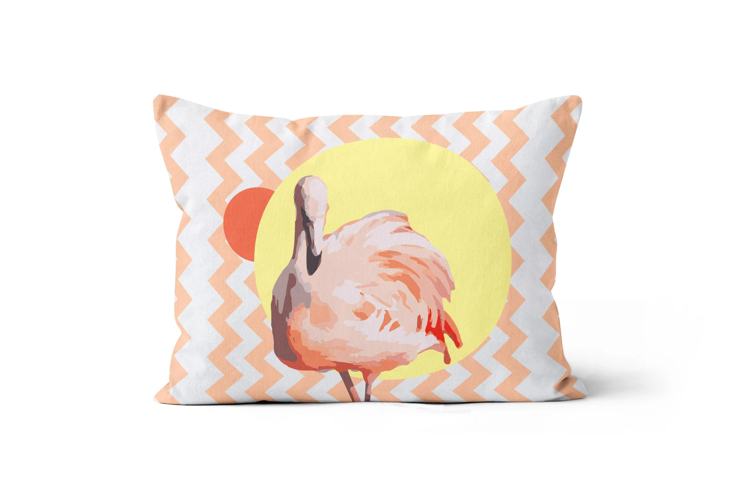 Zig Zag Flamingo - 20x14 Pillow on Floor.jpg