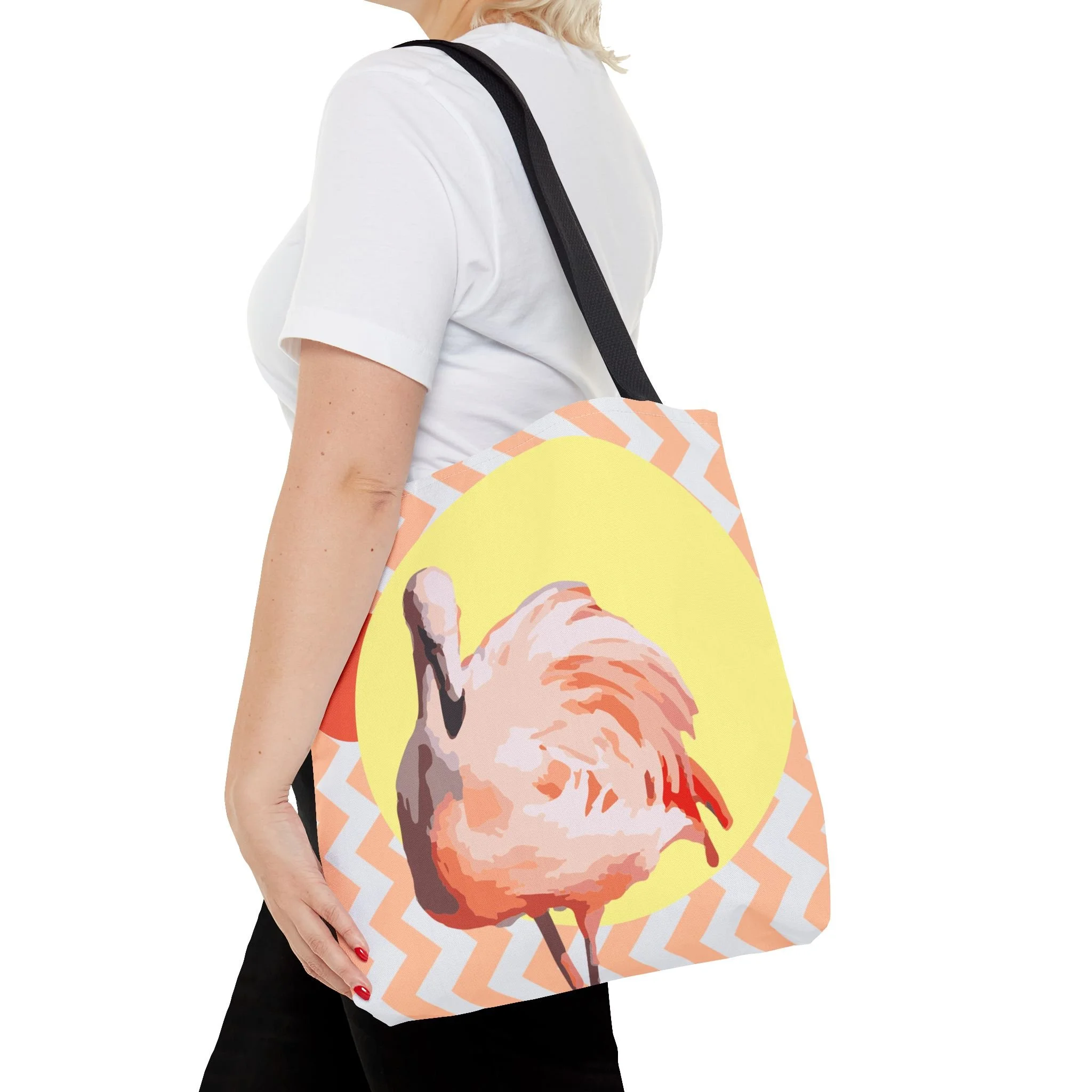 Zig Zag Flamingo - Tote Bag 16x16 Person 2.png