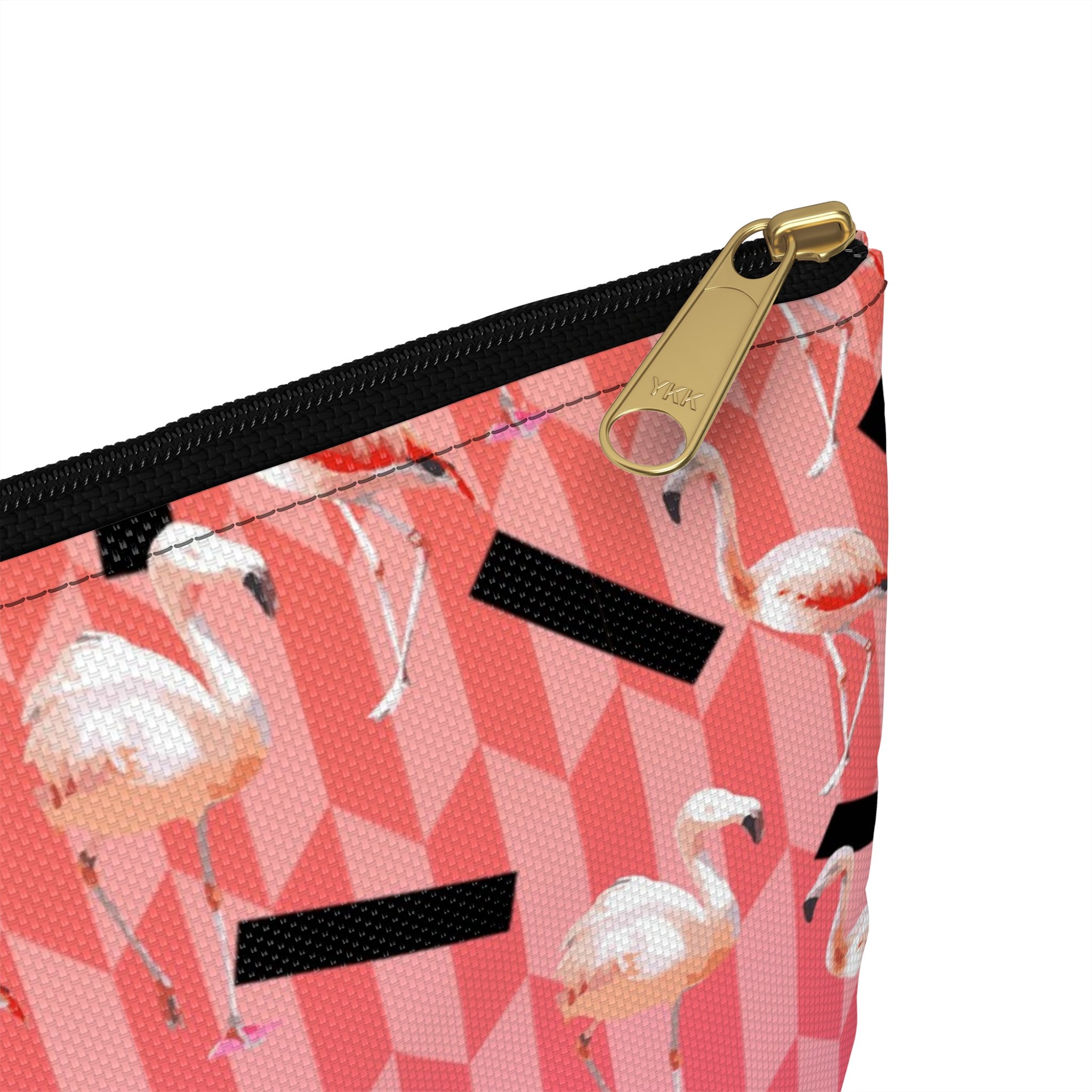 Candy Flamingos - Accessory Pouch (Large) Close-Up.png