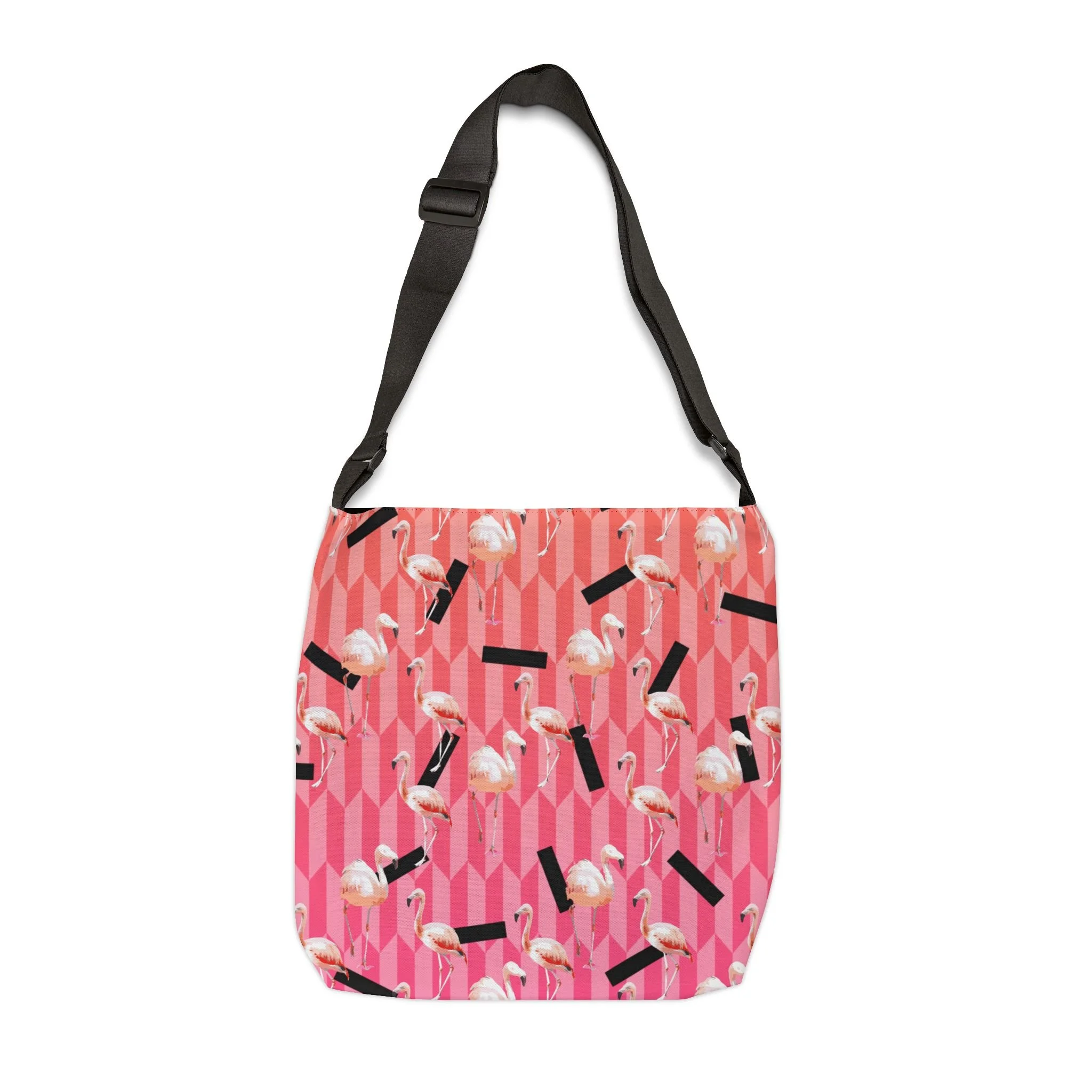 Candy Flamingos - Tote Bag 16x16 Front Adjustable.png