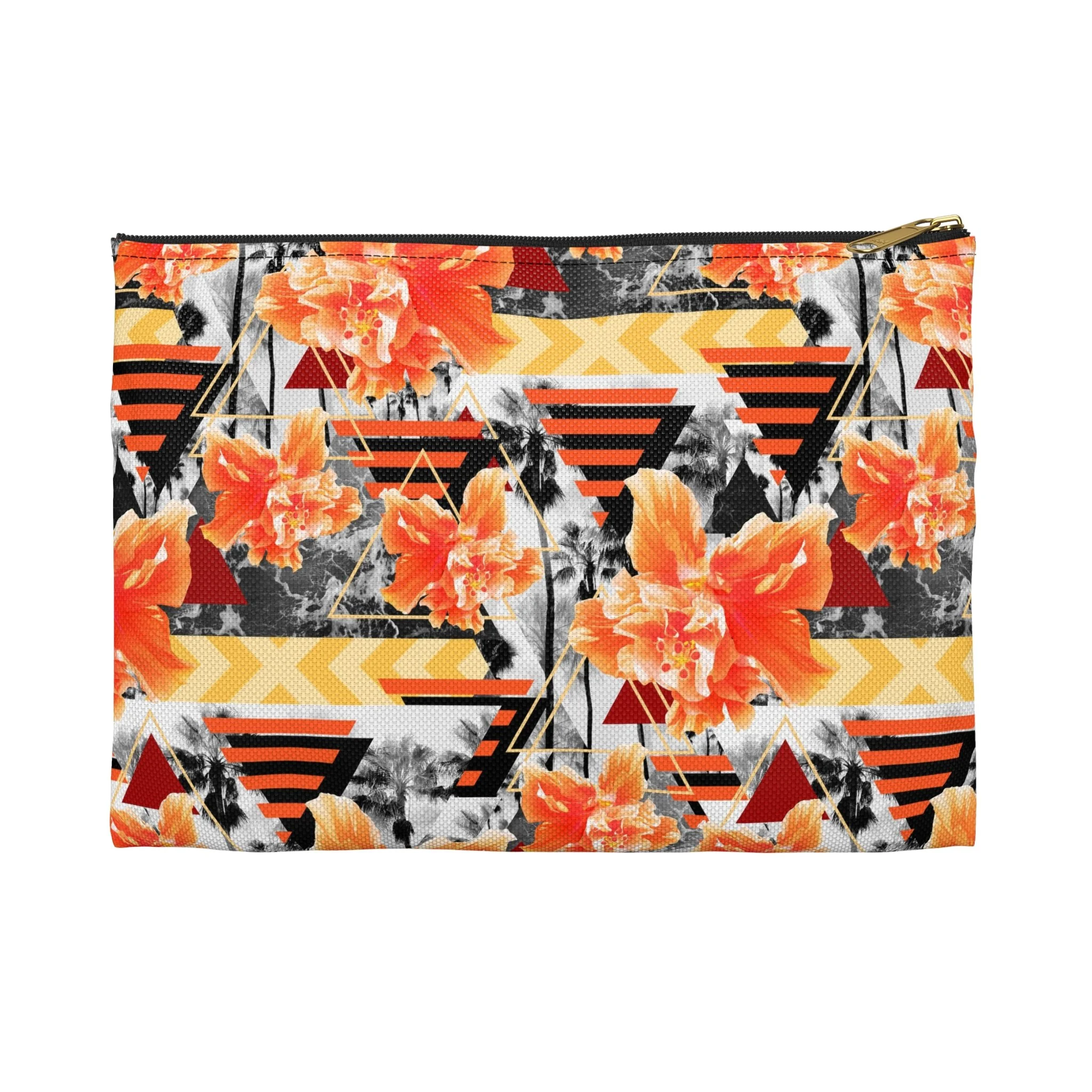 Wild Orange Hibiscus - Carry-All Pouch