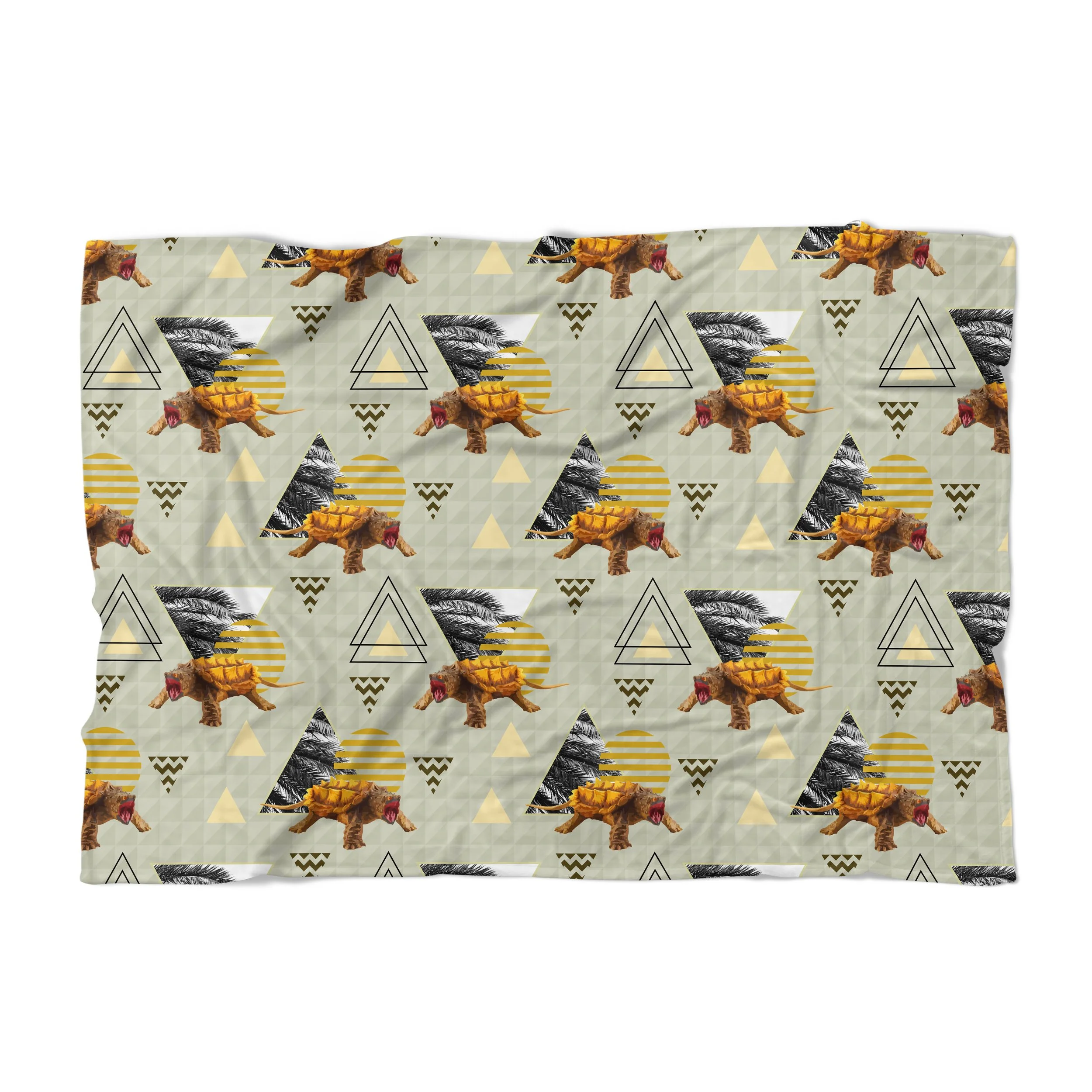 Golden Snapping Turtles - Fleece Blanket.jpg