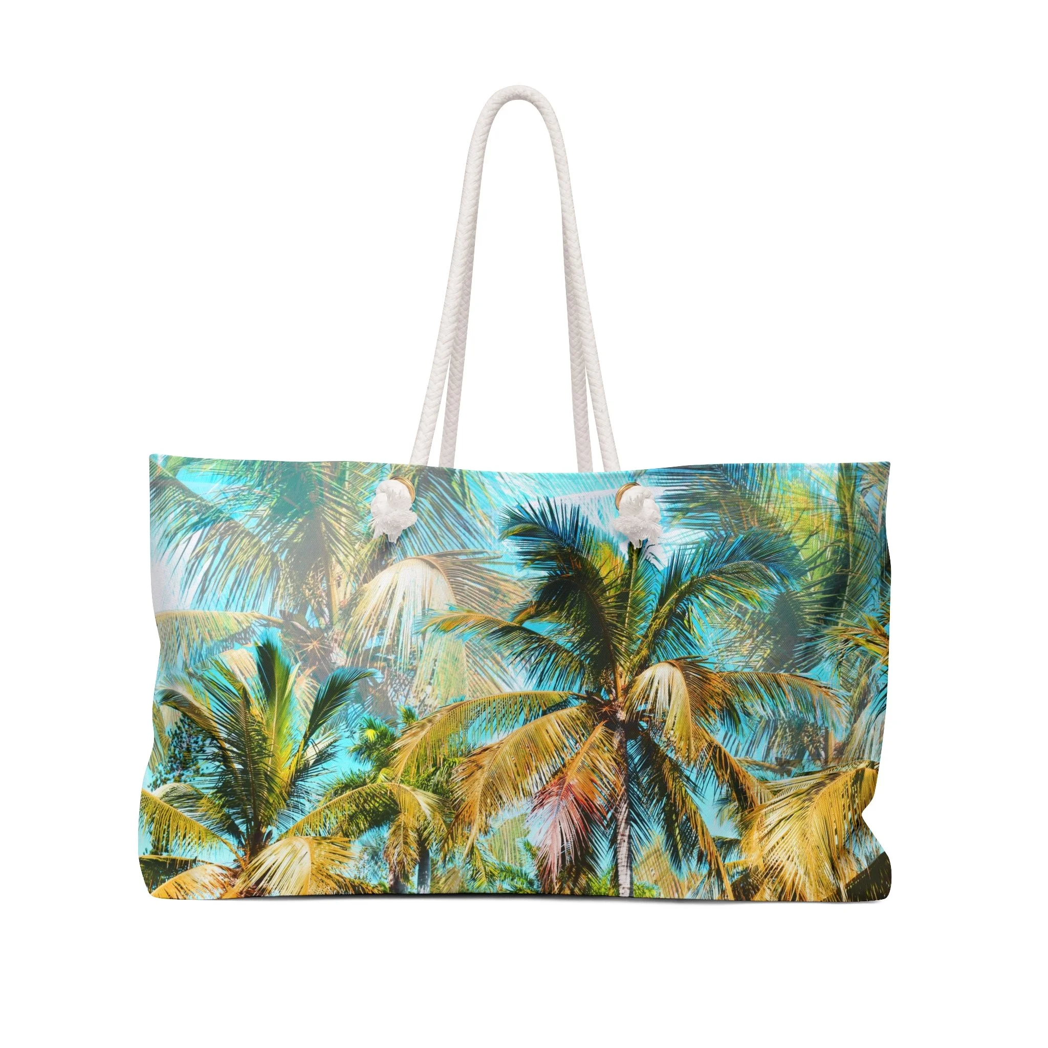 Jungle of Palms - Weekender Rope Handle Bag Front.png