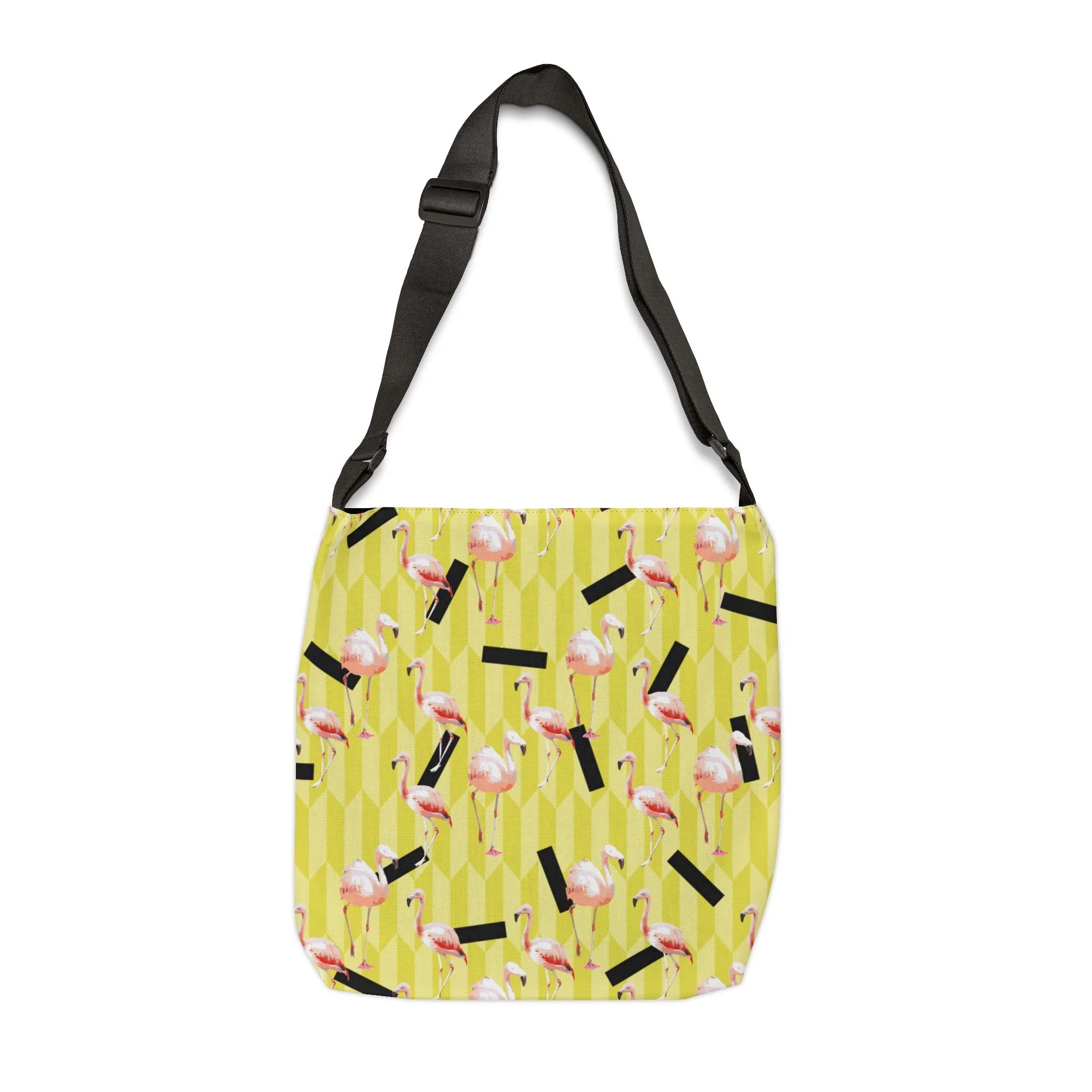 Lemon Flamingos - Tote Bag 16x16 Front Adjustable.png