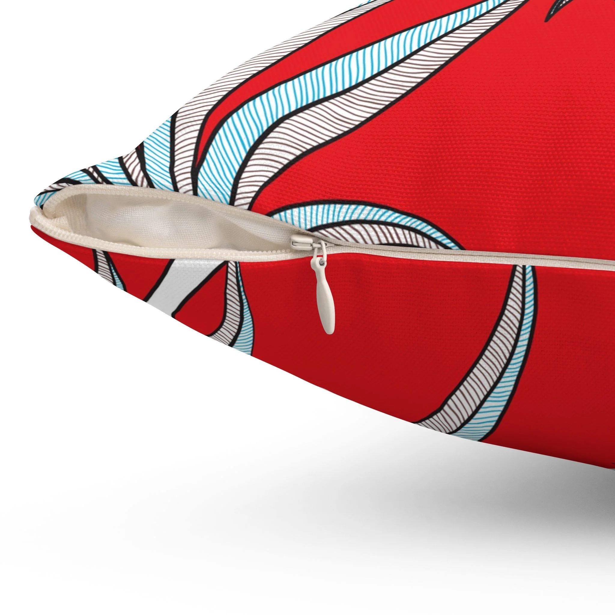 Red Phoenix by Elisabeth Maurland - Throw Pillow Side.png