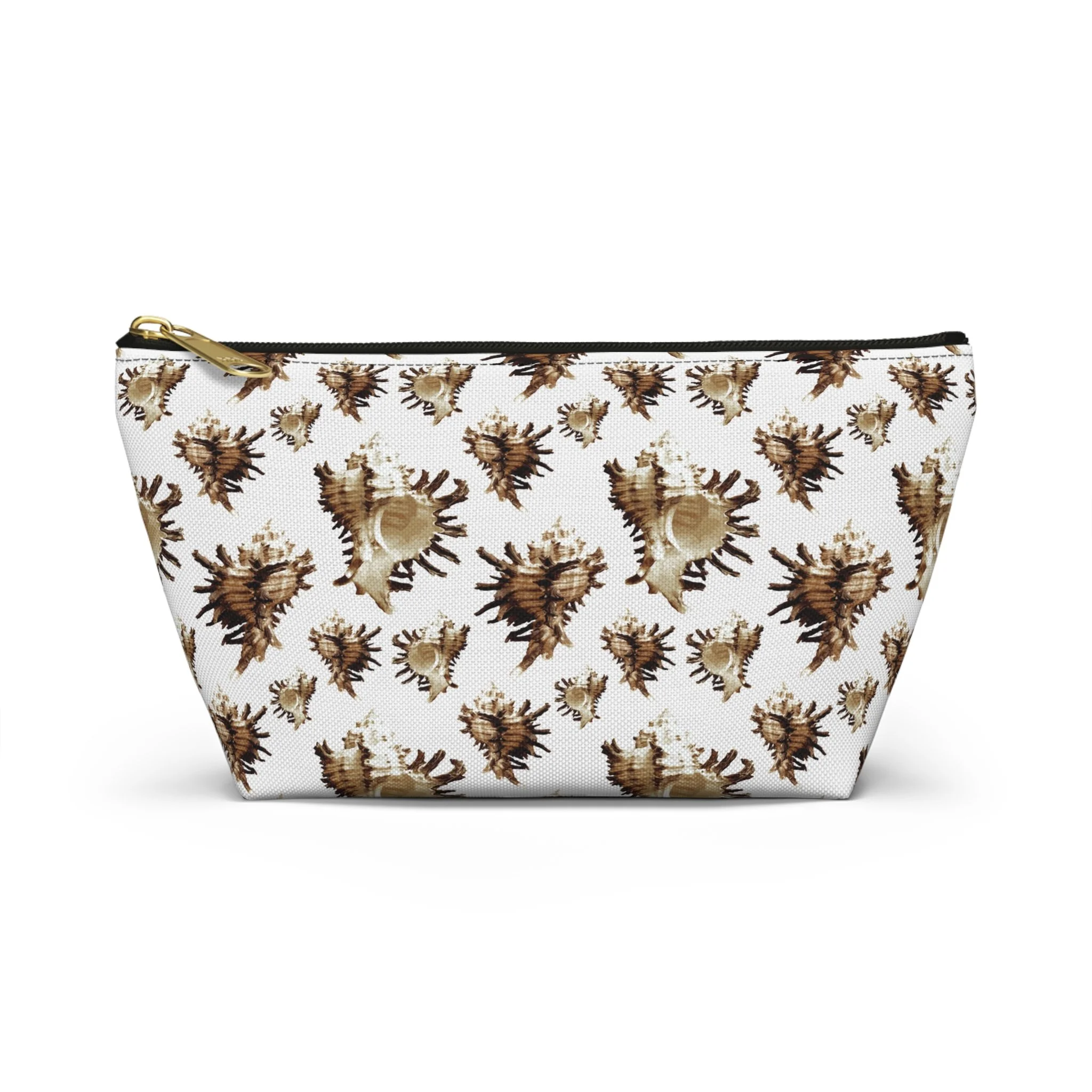 Spiky Conches (on Very Light Gray) - Carry-All Pouch