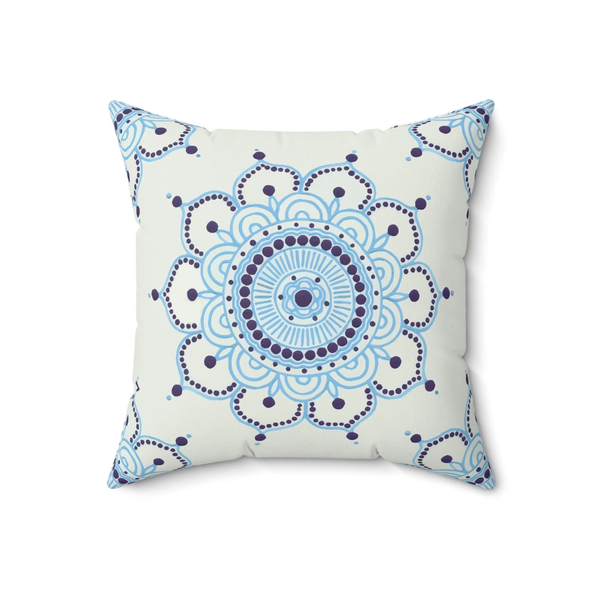 Blueberry Mandala by Erin Witters - Throw Pillow Front.png