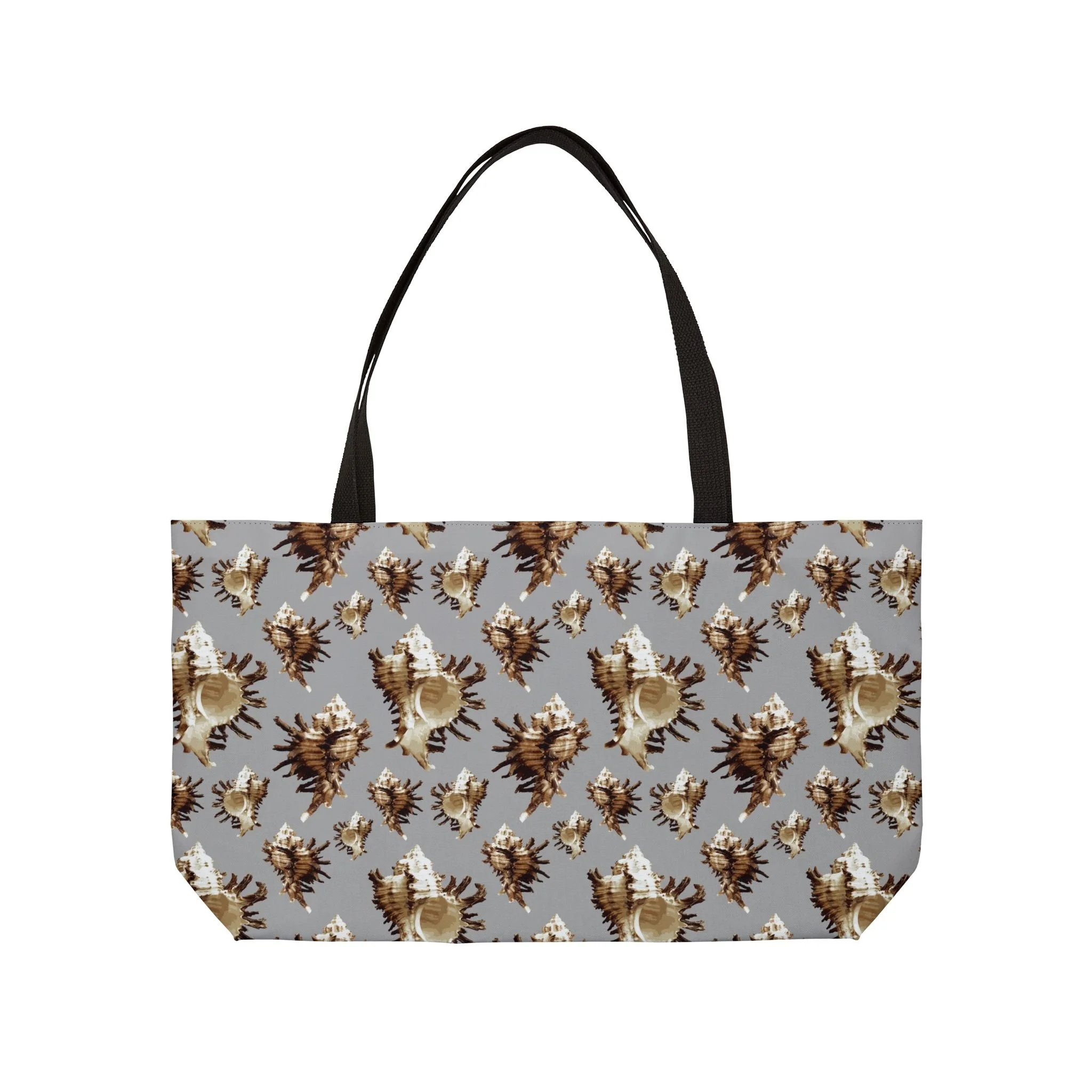 Spiky Conches (on Gray) - Weekender Tote