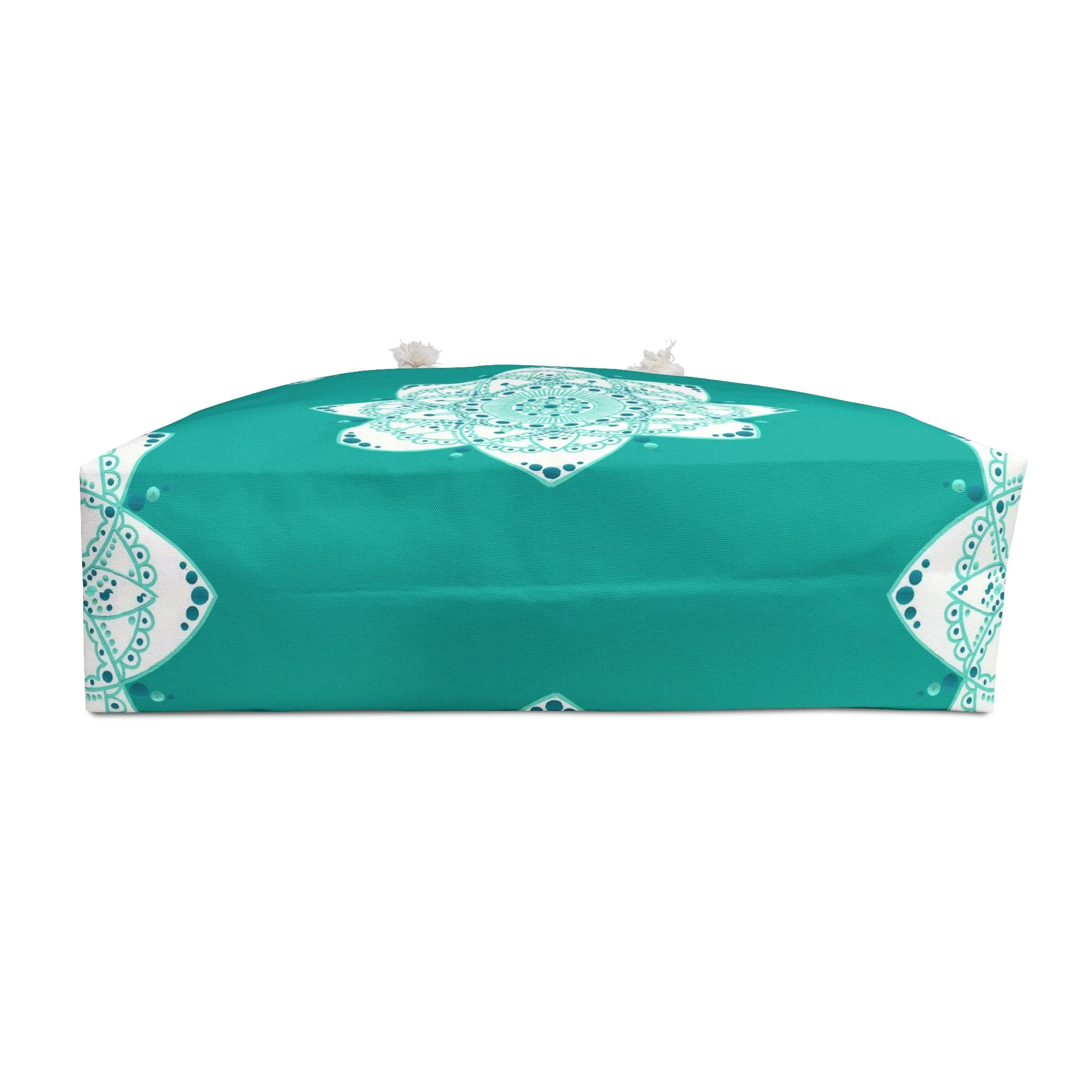 Teal Mandala by Erin Witters - Weekender Rope Tote Bottom.png