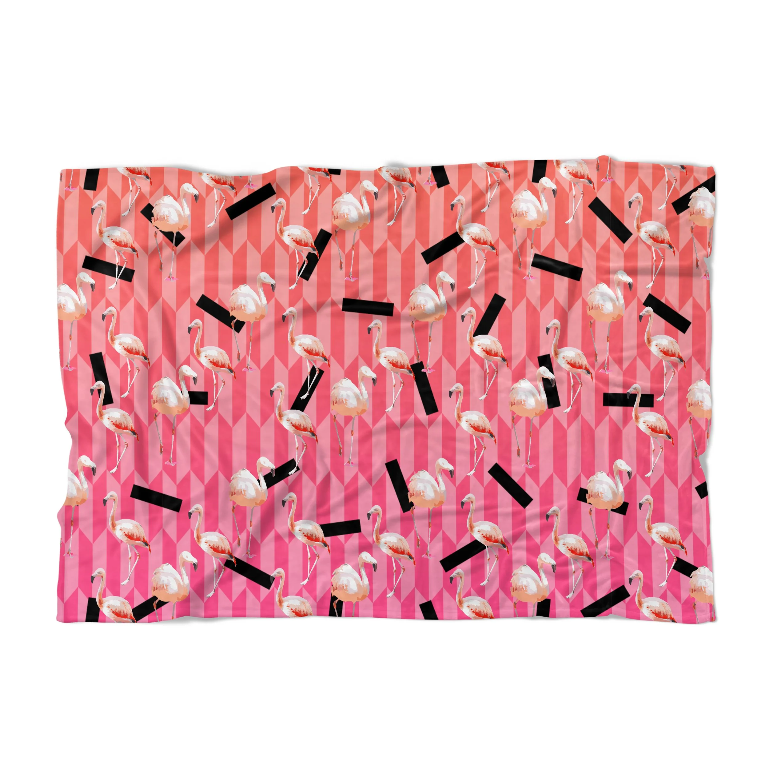 Candy Flamingos - Fleece Blanket