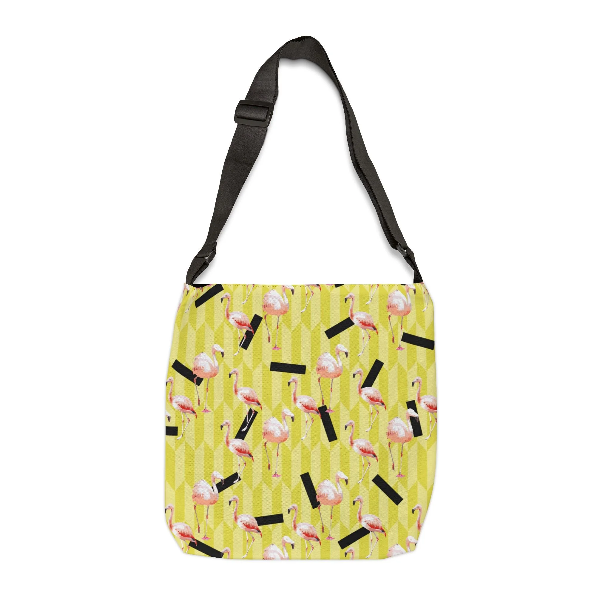 Lemon Flamingos - Tote Bag 18x18 Front Adjustable.png