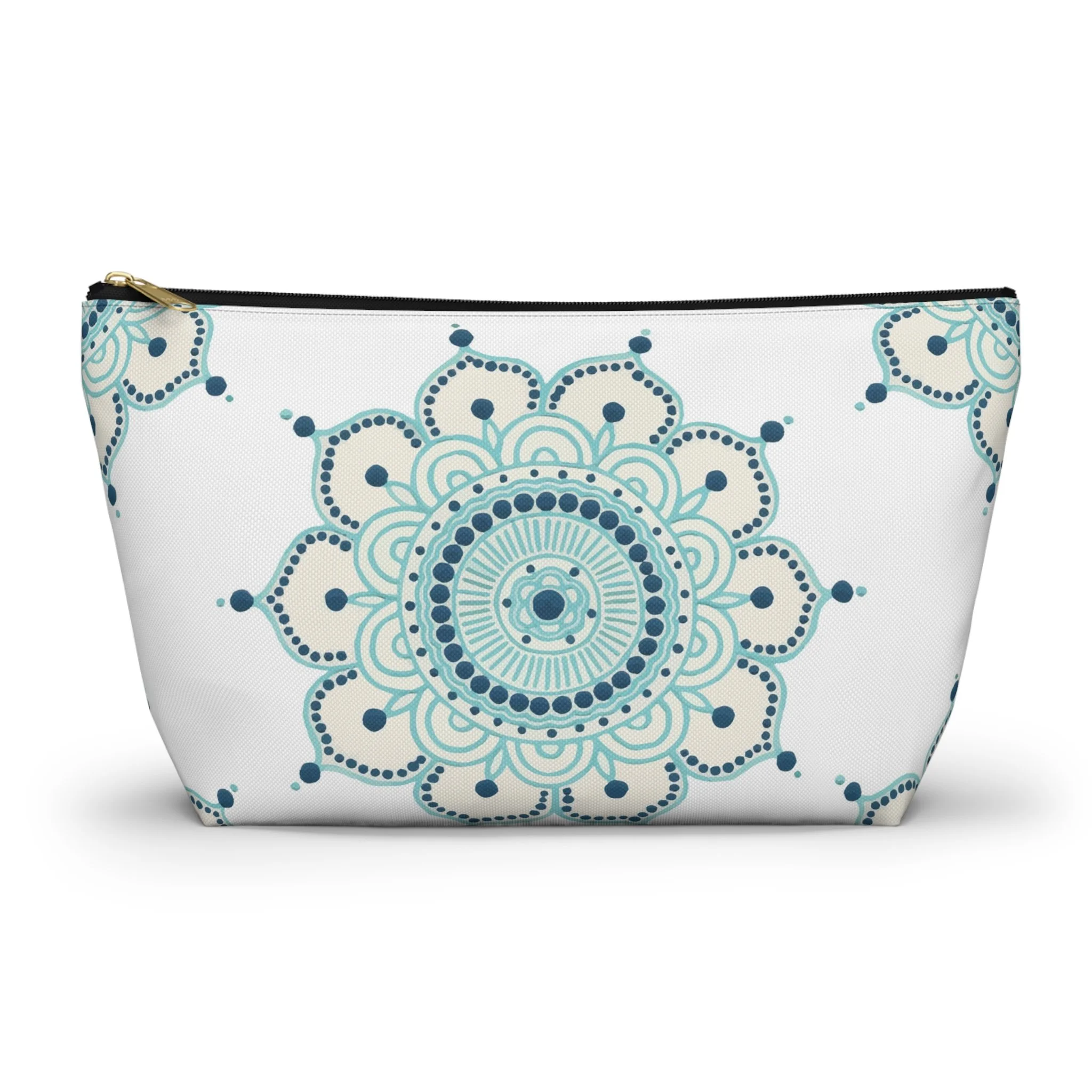Blue Mandala by Erin Witters - T-Bottom Carry-All Pouch Large Front.png