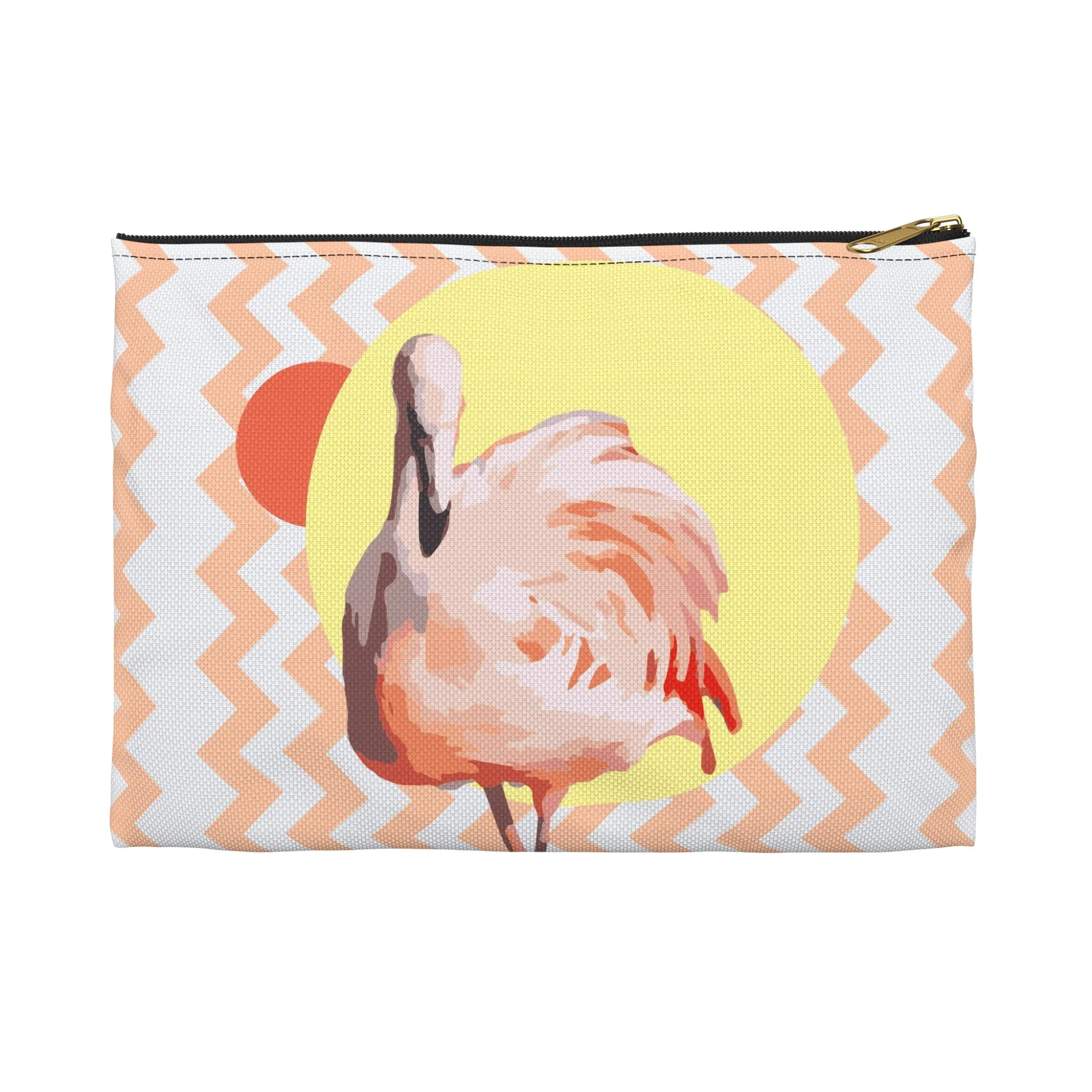 Zig Zag Flamingo - Carry-All Pouch
