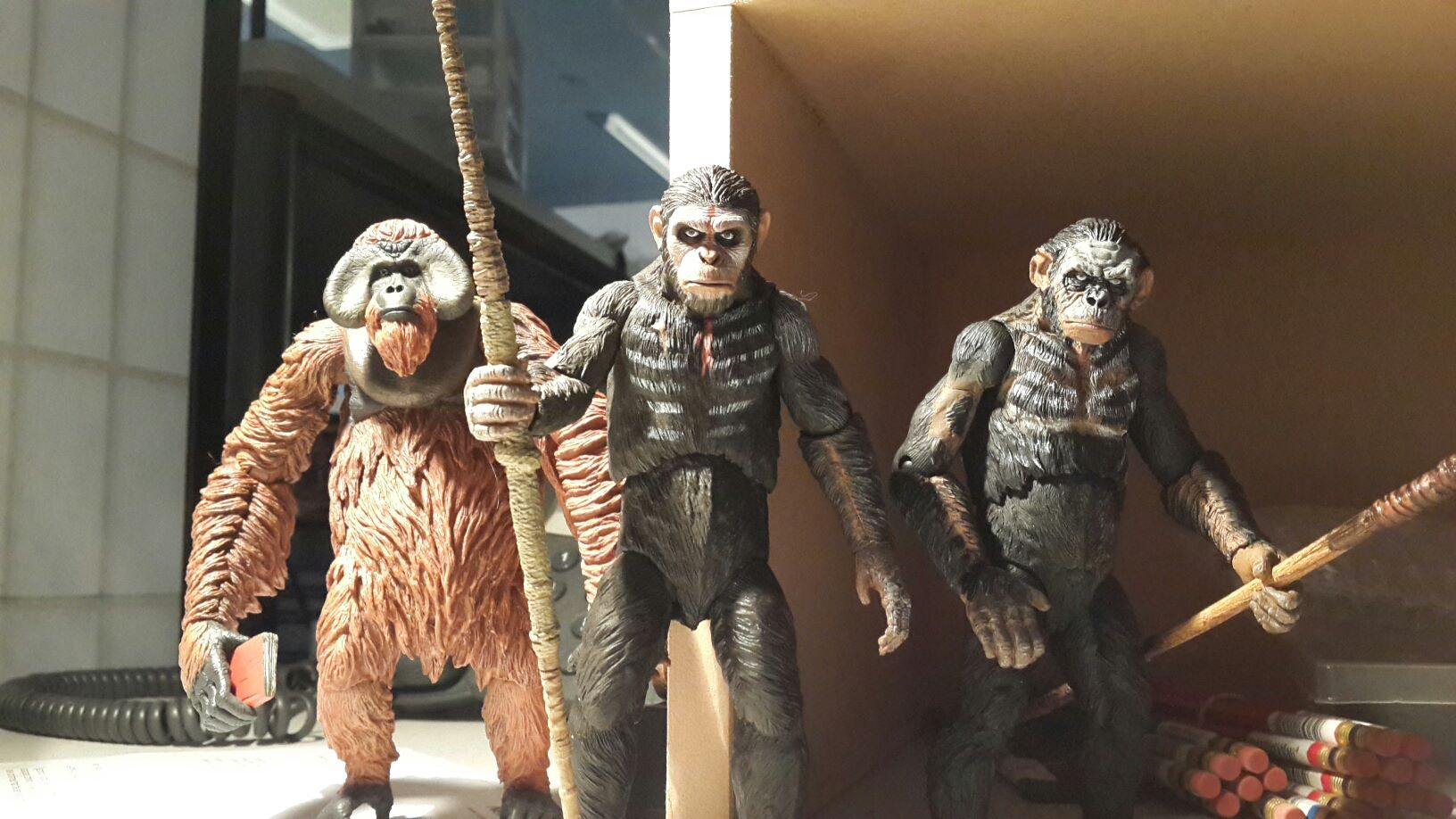 Caesar, Koba and Maurice.