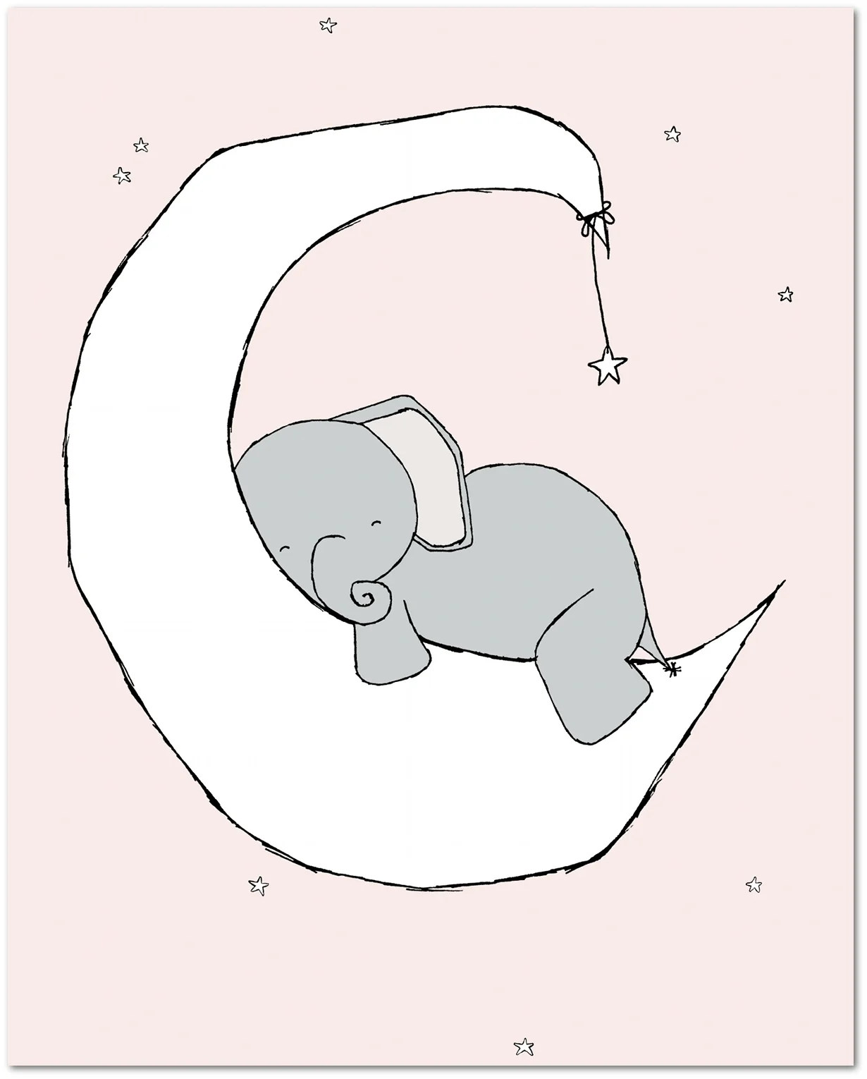 elephant nursery art