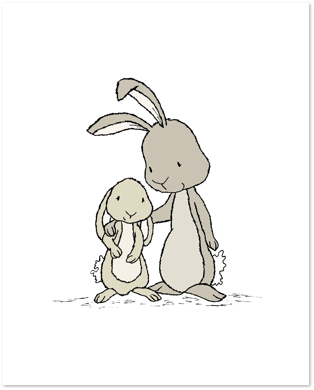 Bunny Nursery Art - You and Me - Sweet Melody Designs