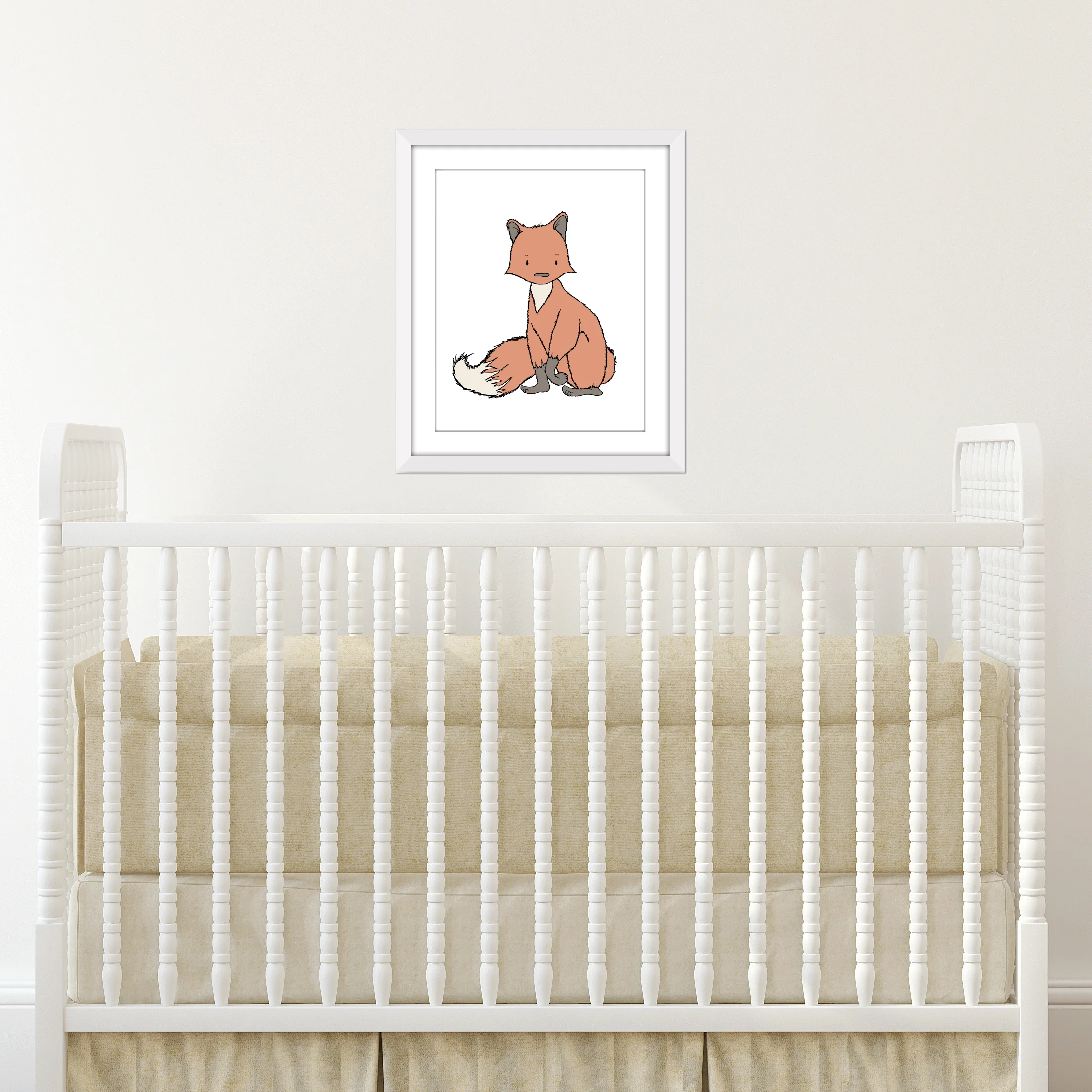Fox Nursery Art - Brave Little Fox - by Sweet Melody Designs