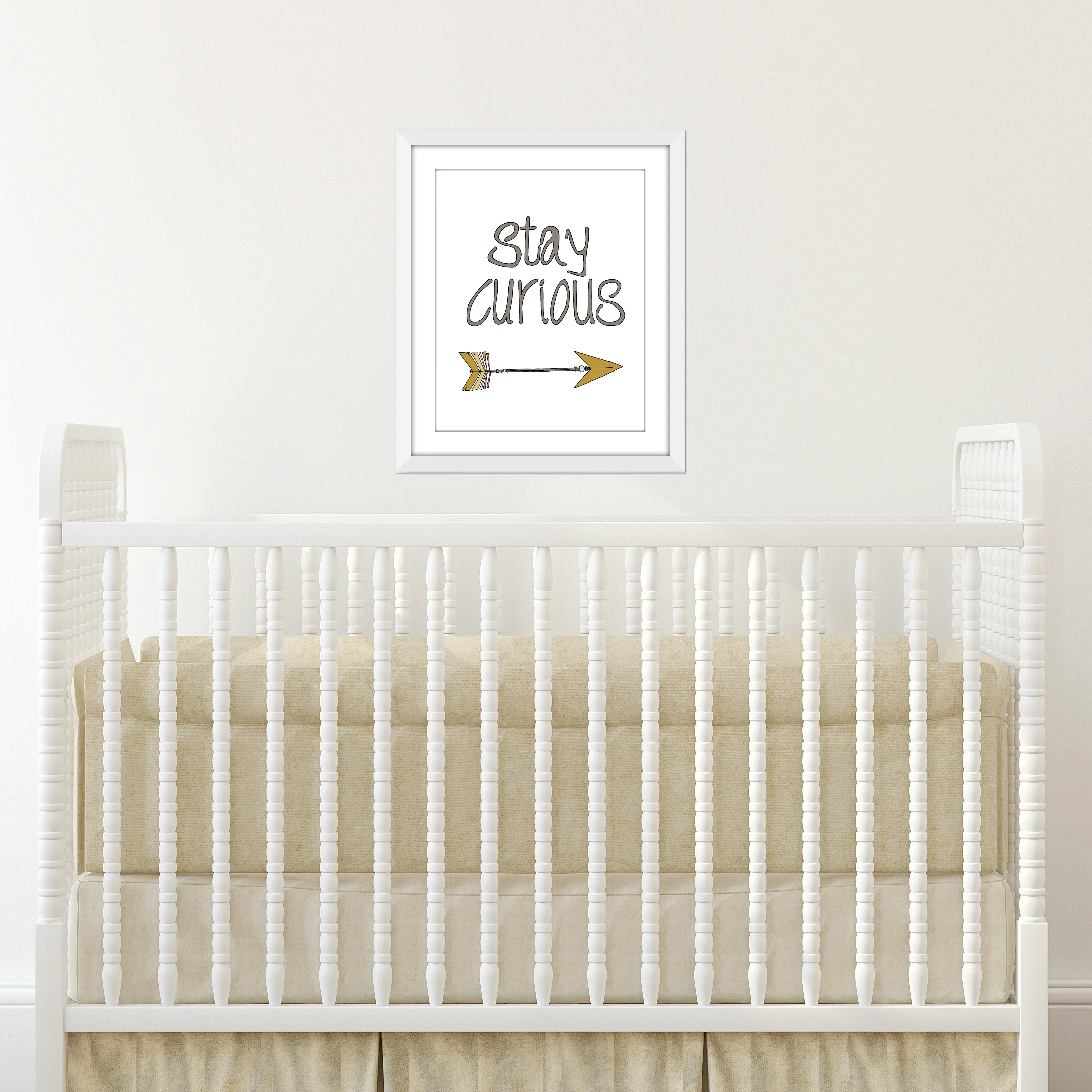 Woodland Nursery Art - Stay Curious - by Sweet Melody Designs