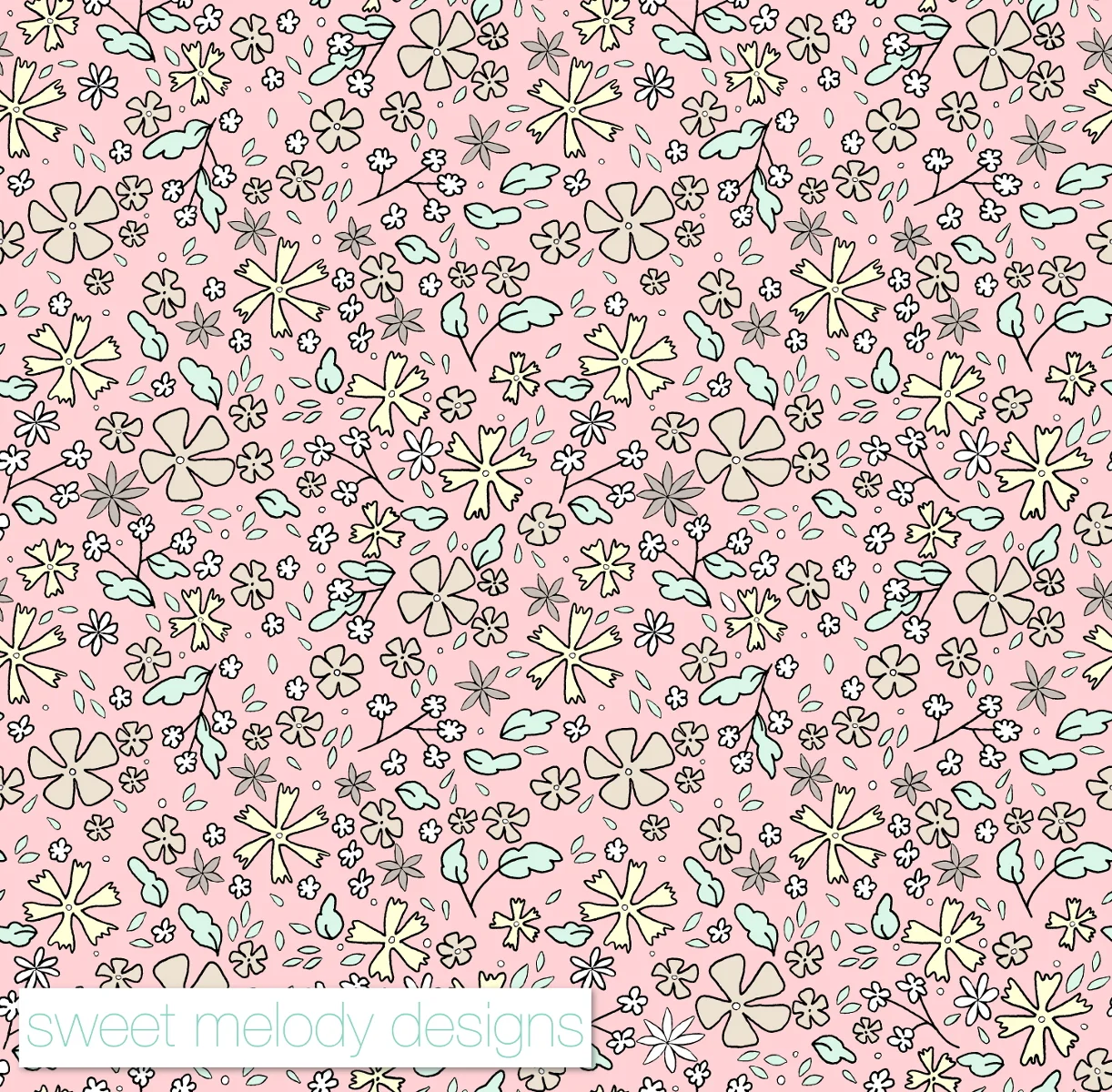 Tiny Floral - Pink