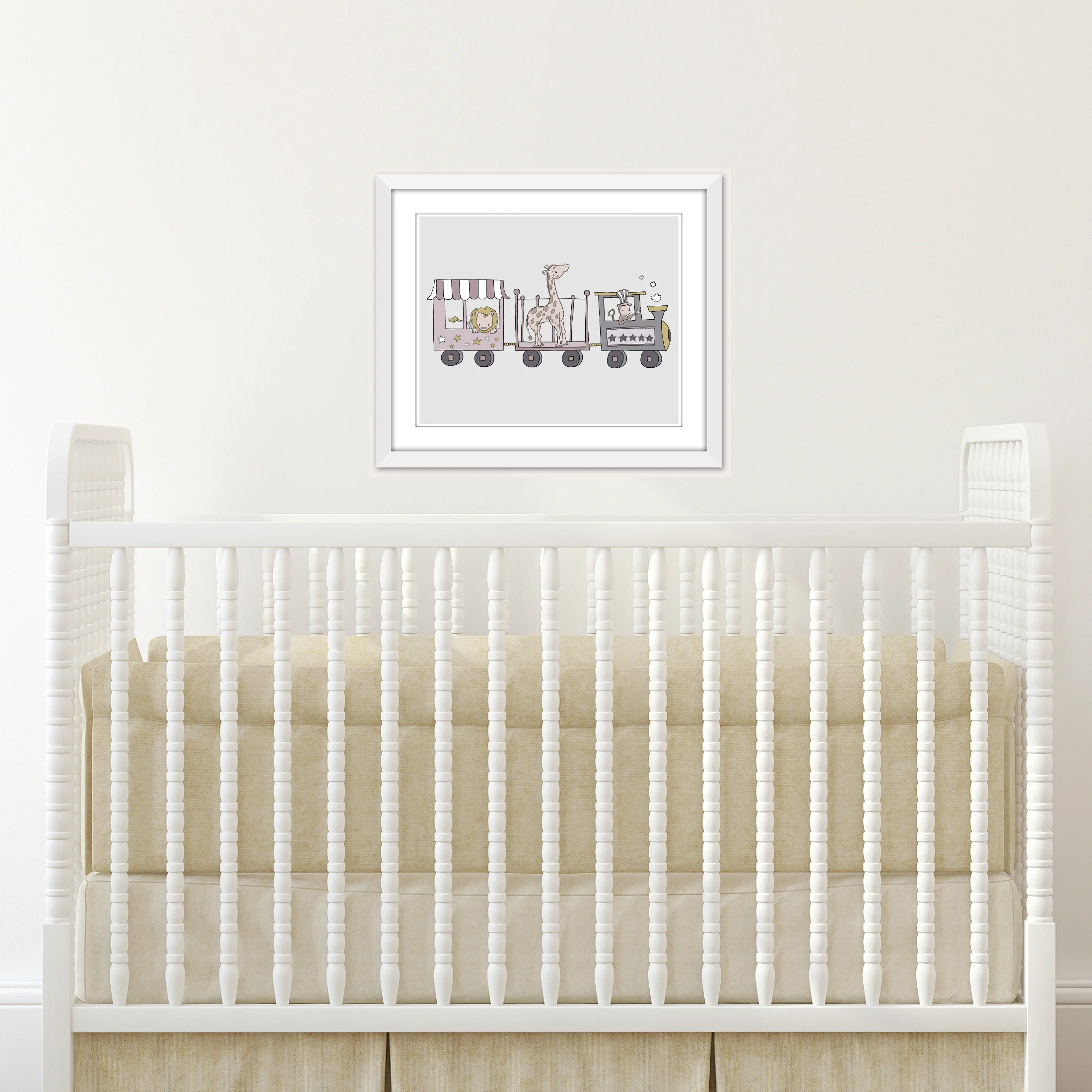 Circus Nursery Art -- Circus Train -- by Sweet Melody Designs