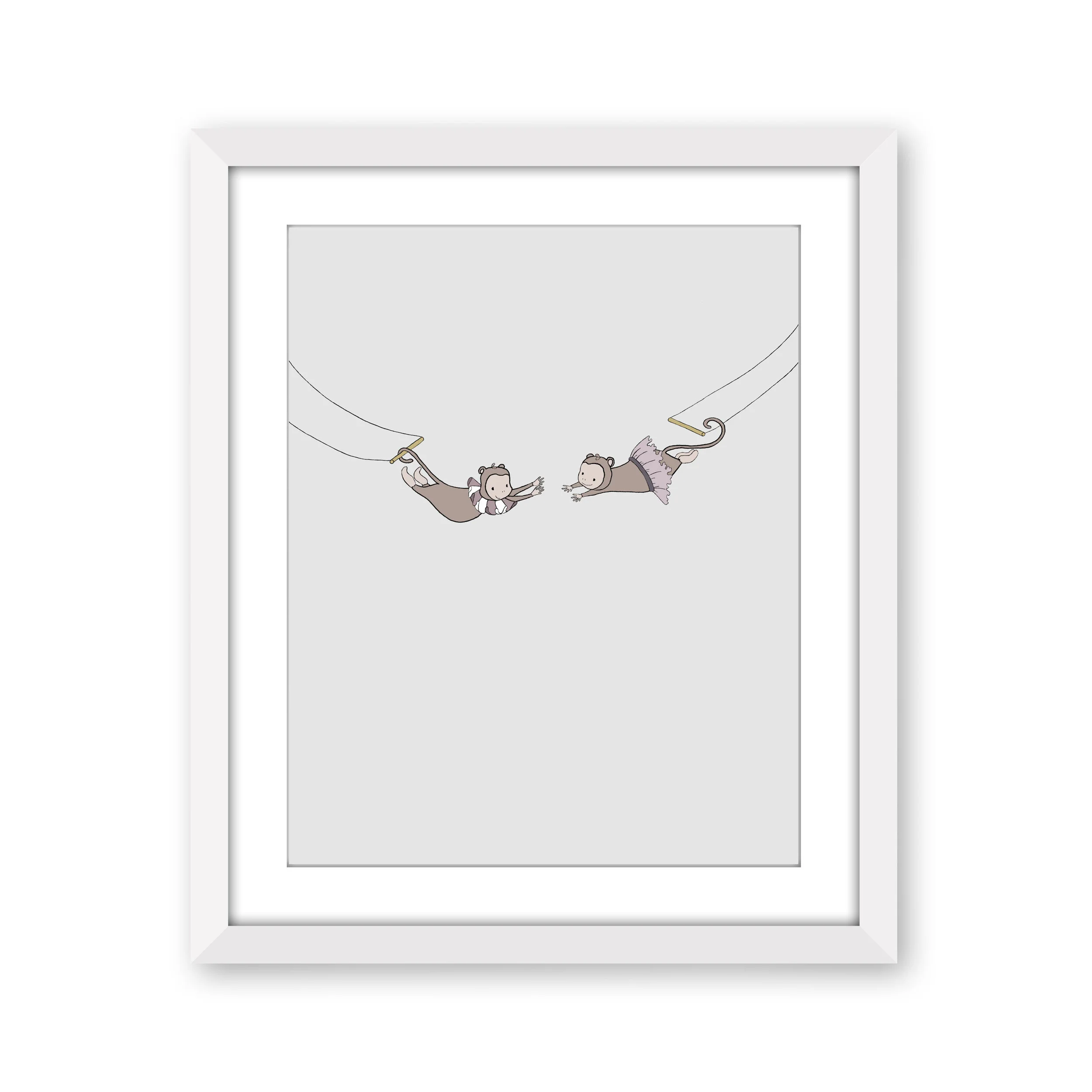Circus Nursery Art -- Little Acrobats -- Circus Monkeys -- by Sweet Melody Designs