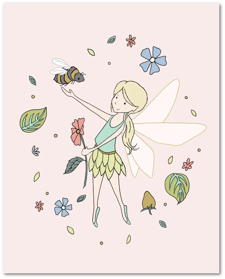 SET OF 3 - Fairies and Friends - Fairy Art - by Sweet Melody Designs