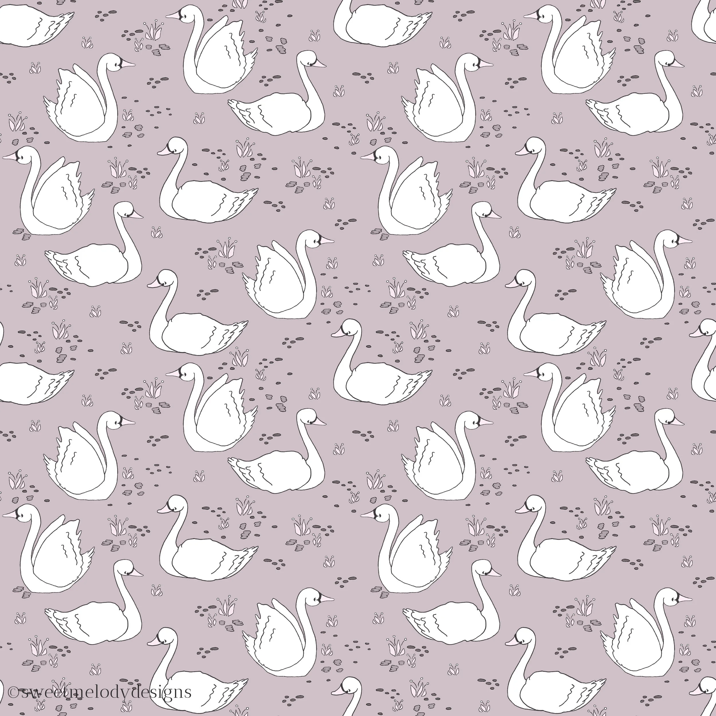 Swan Summer - Mauve