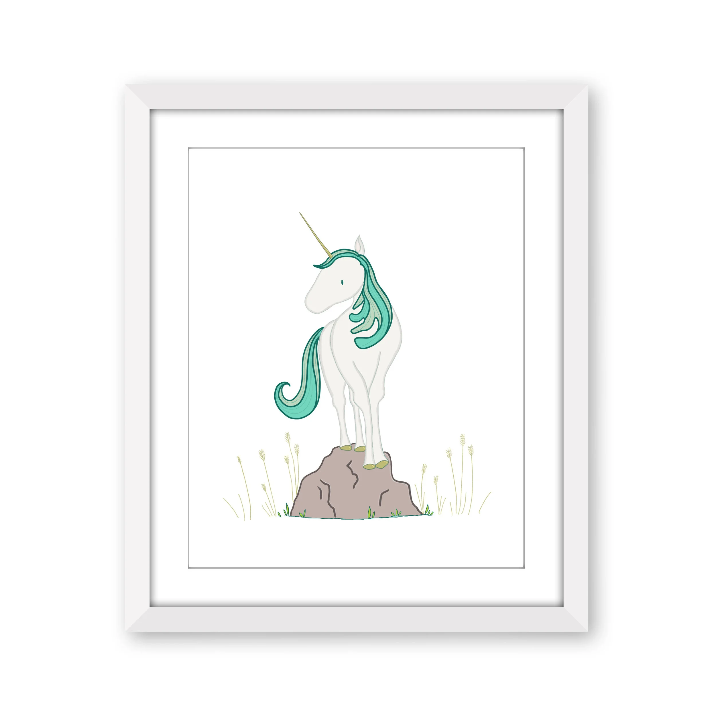 Unicorn Nursery Art - The Lonely Unicorn - by Sweet Melody Designs