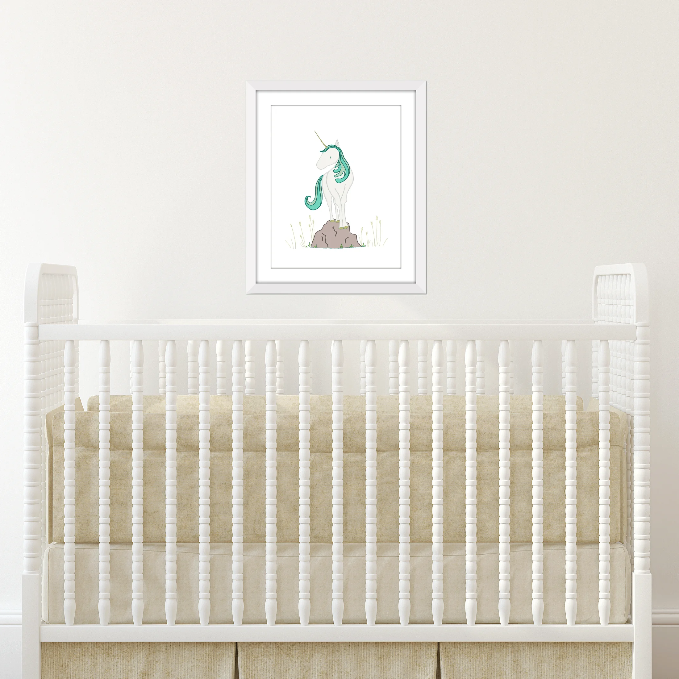 Unicorn Nursery Art - The Lonely Unicorn - by Sweet Melody Designs