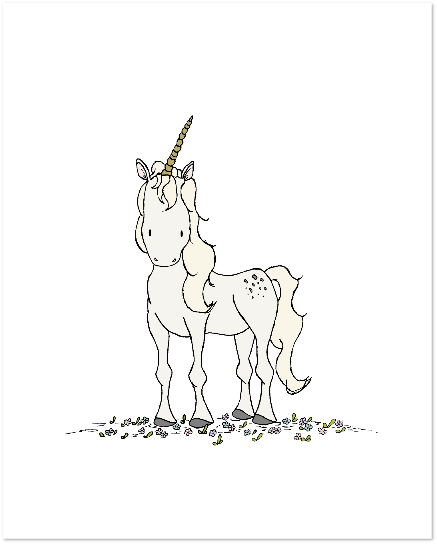 SET OF 3 - Unicorn Nursery Art - Girls Room Decor - by Sweet Melody Designs