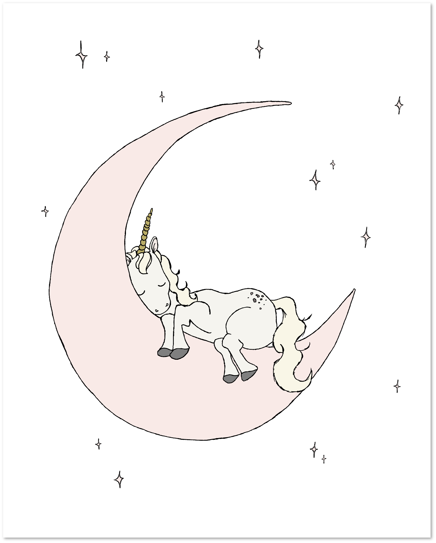 SET OF 3 - Unicorn Nursery Art - Girls Room Decor - by Sweet Melody Designs