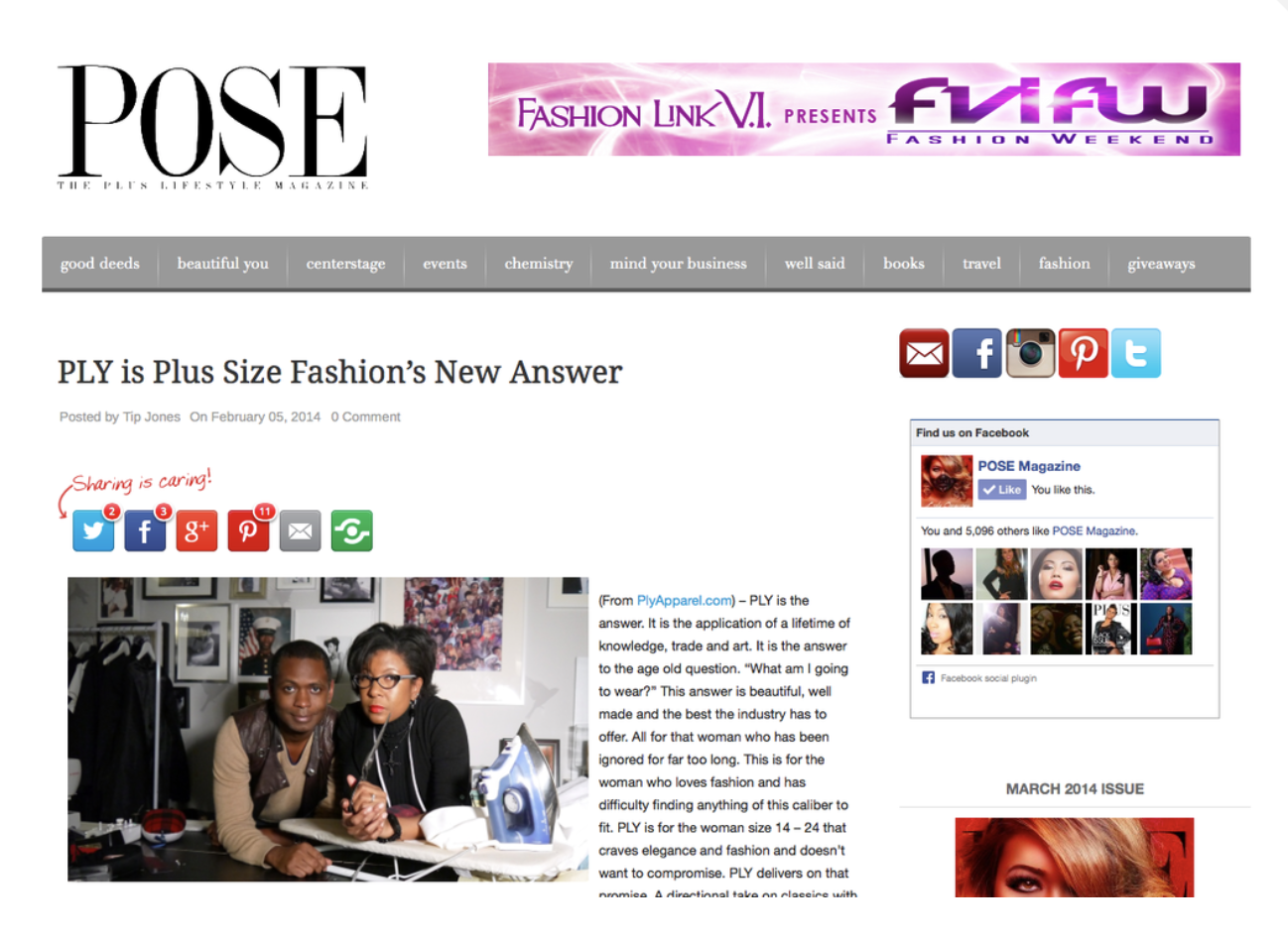 Pose Magazine Article