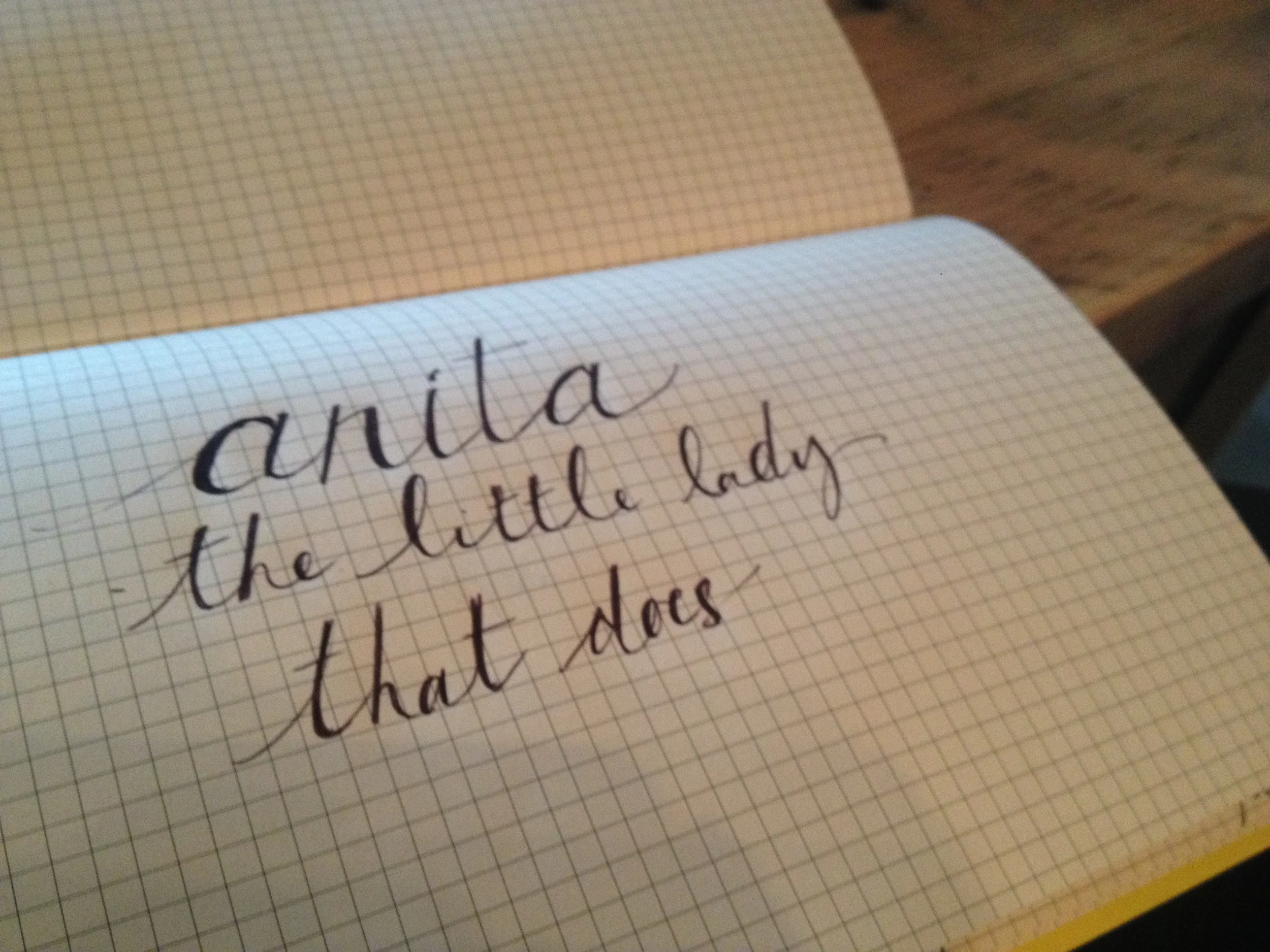 Lovely calligraphy by the Jess-of-all-trades: Jess Robson. 
