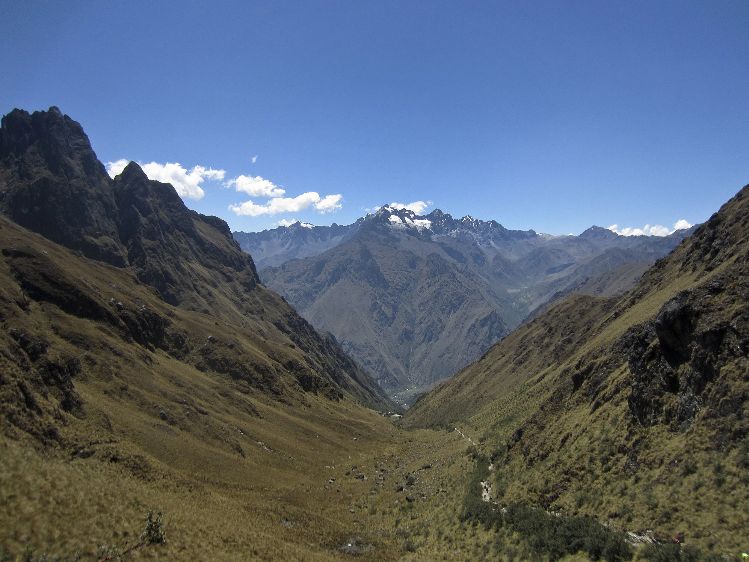 Inca Trail Day 2 | The view from Dead Woman's Pass, elevation 13,800 feet.