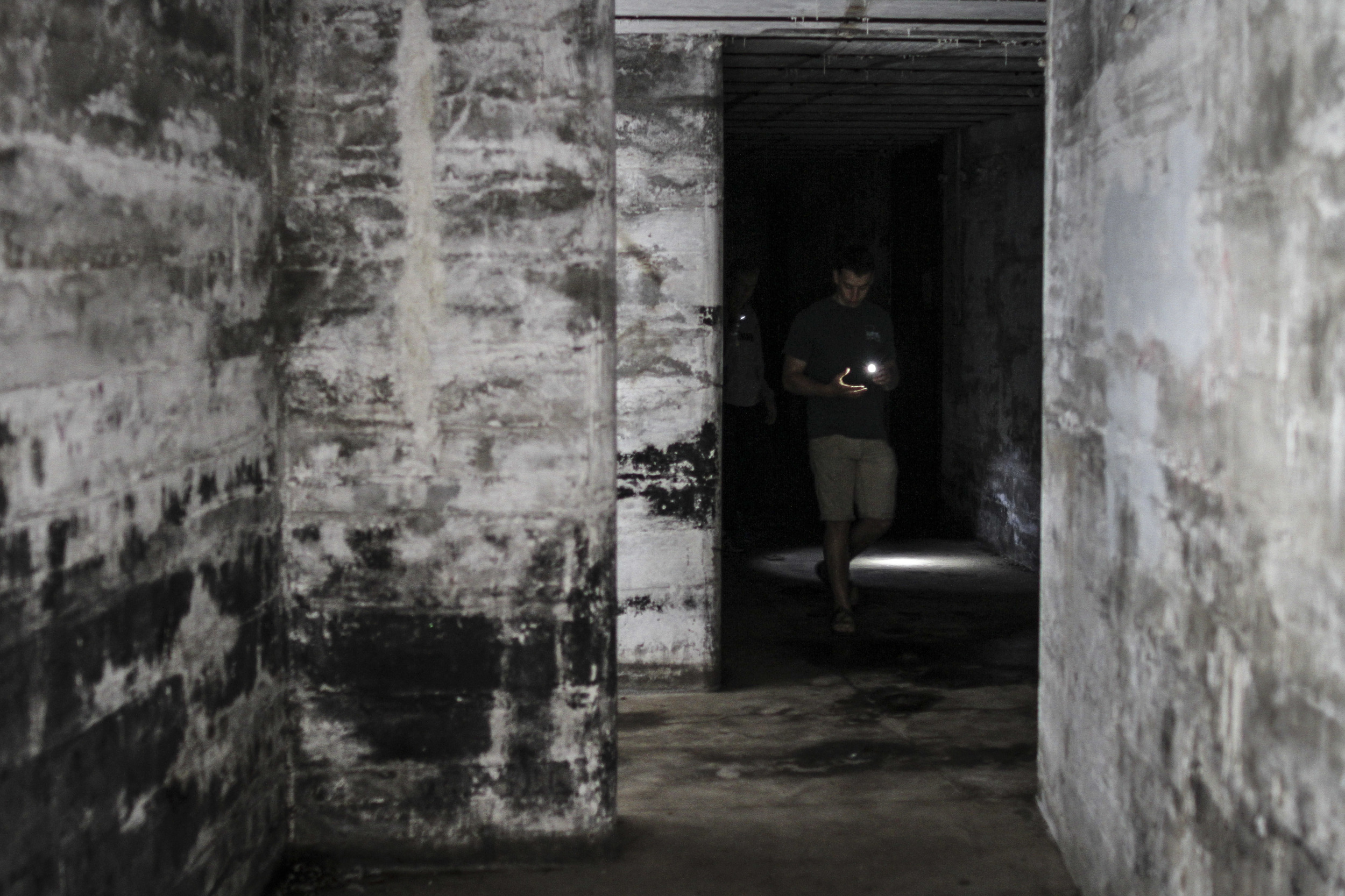 Exploring the abandoned bunkers from the late 1800's. 