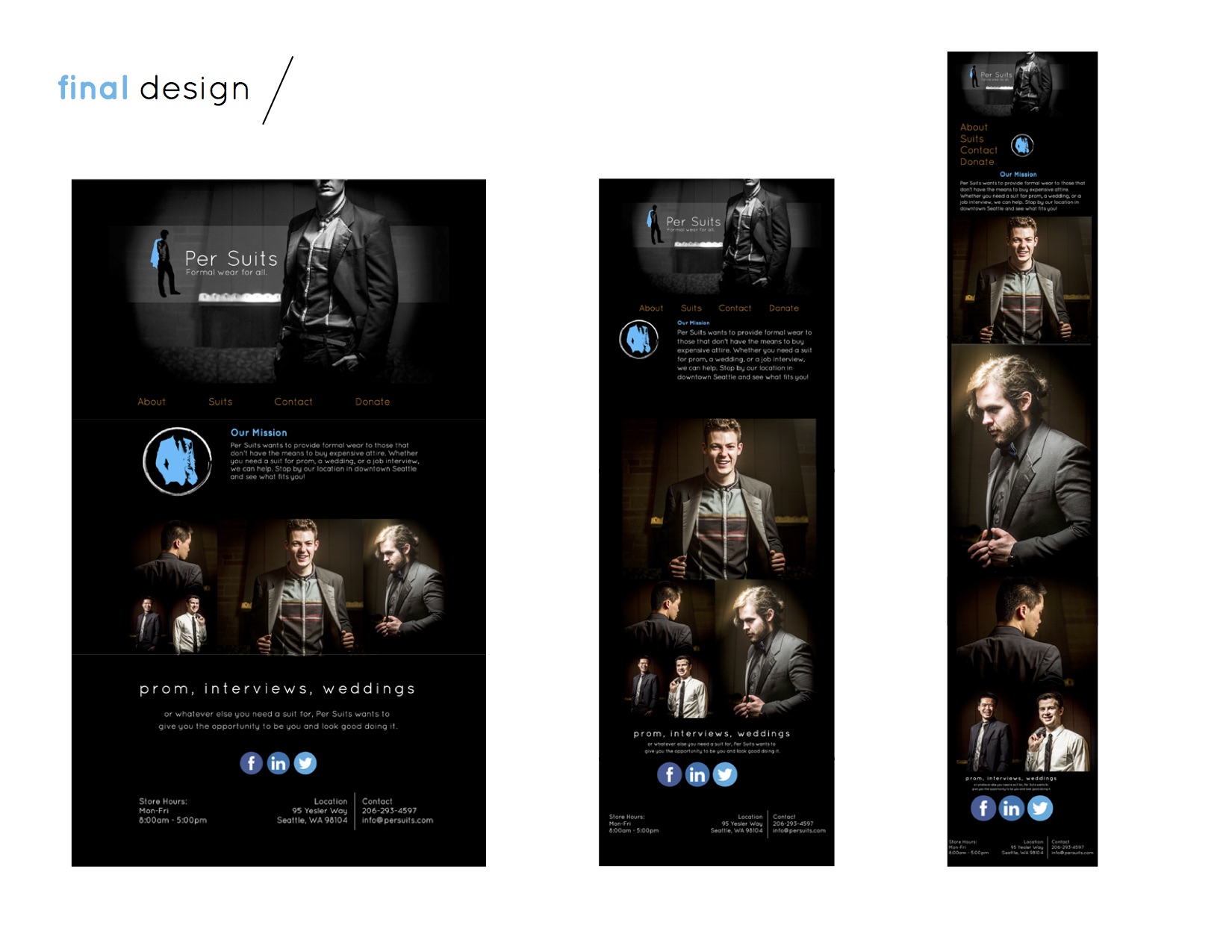 Home page final design + viewports