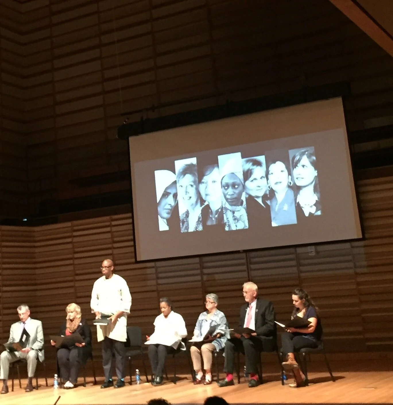 State University of New York at Fredonia, reading of SEVEN by community leaders.