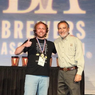 Social brewmaster Kim Sturdavant accepting the Gold Medal for "Mr. Kite's Pale Ale" in the "Classic English - Style Pale Ale" category at GABF 2015 ( pic here )