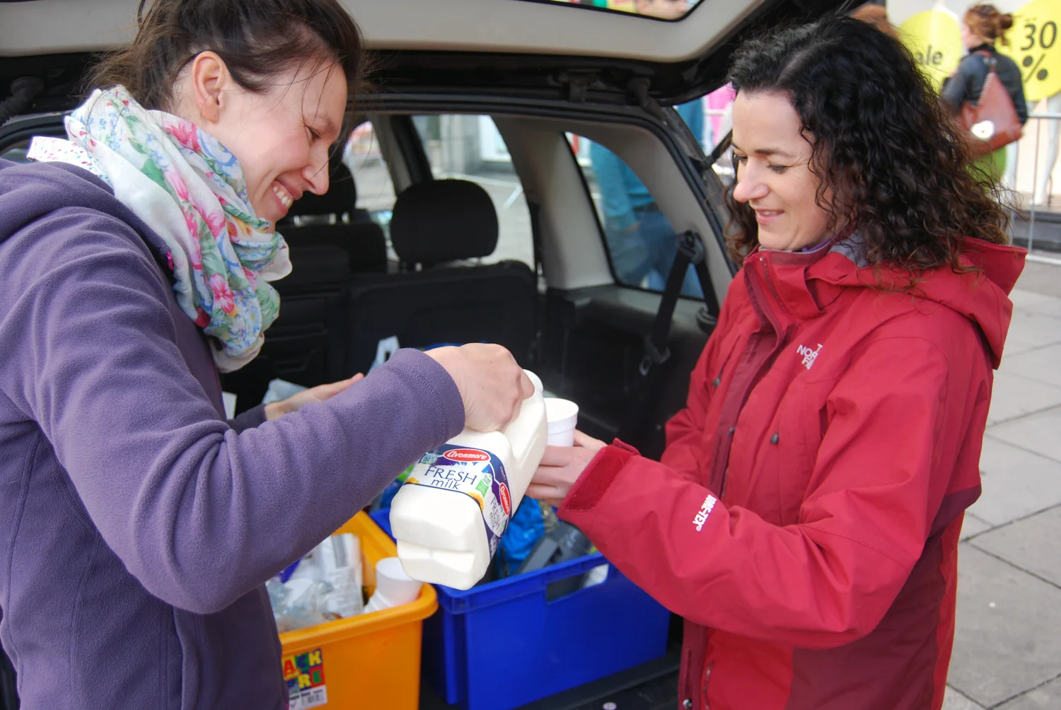 Our teams go out weekly, serving the homeless.